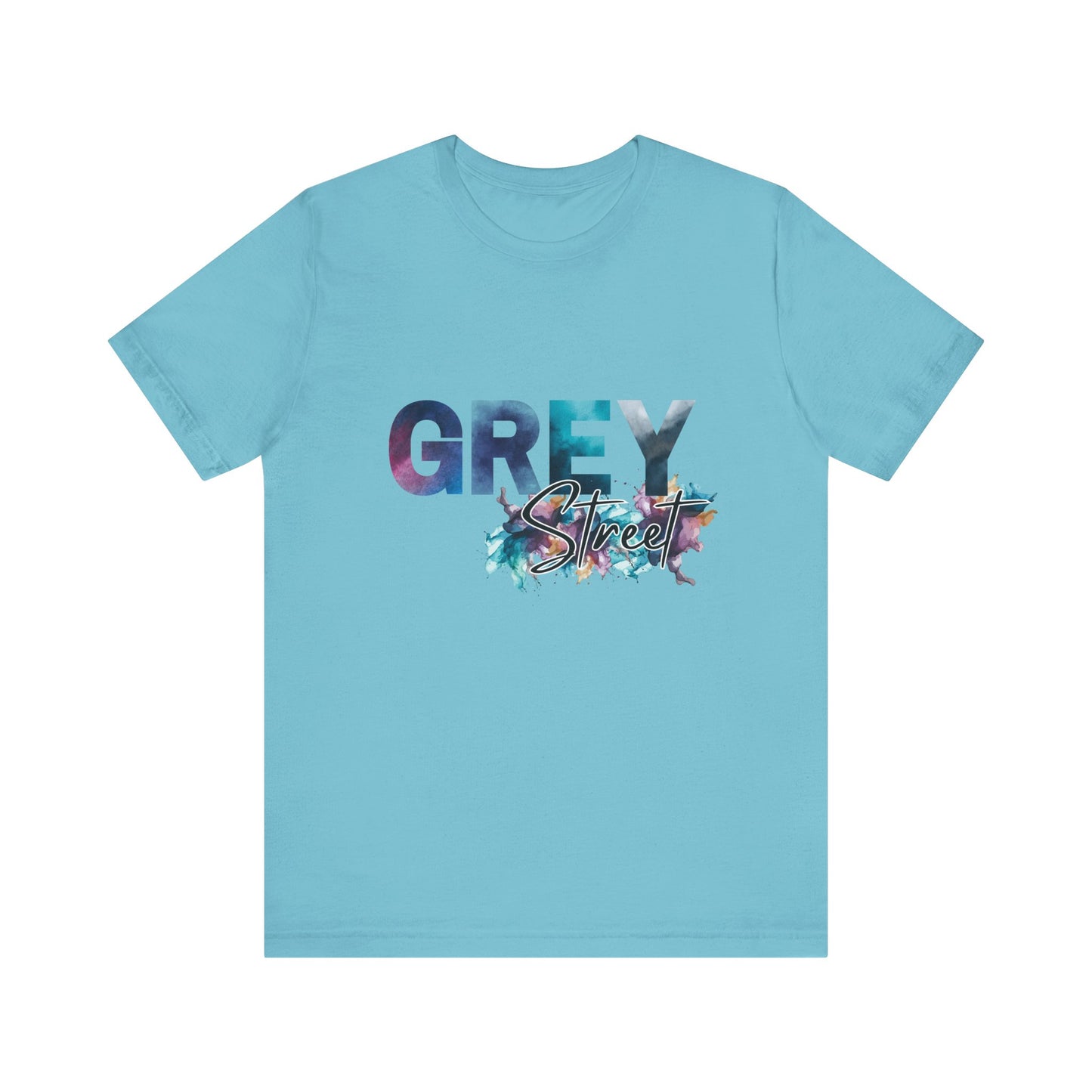 Grey Street Unisex Soft Jersey Tee -Vibrant Muted Colors captivates the vibe of Grey Street