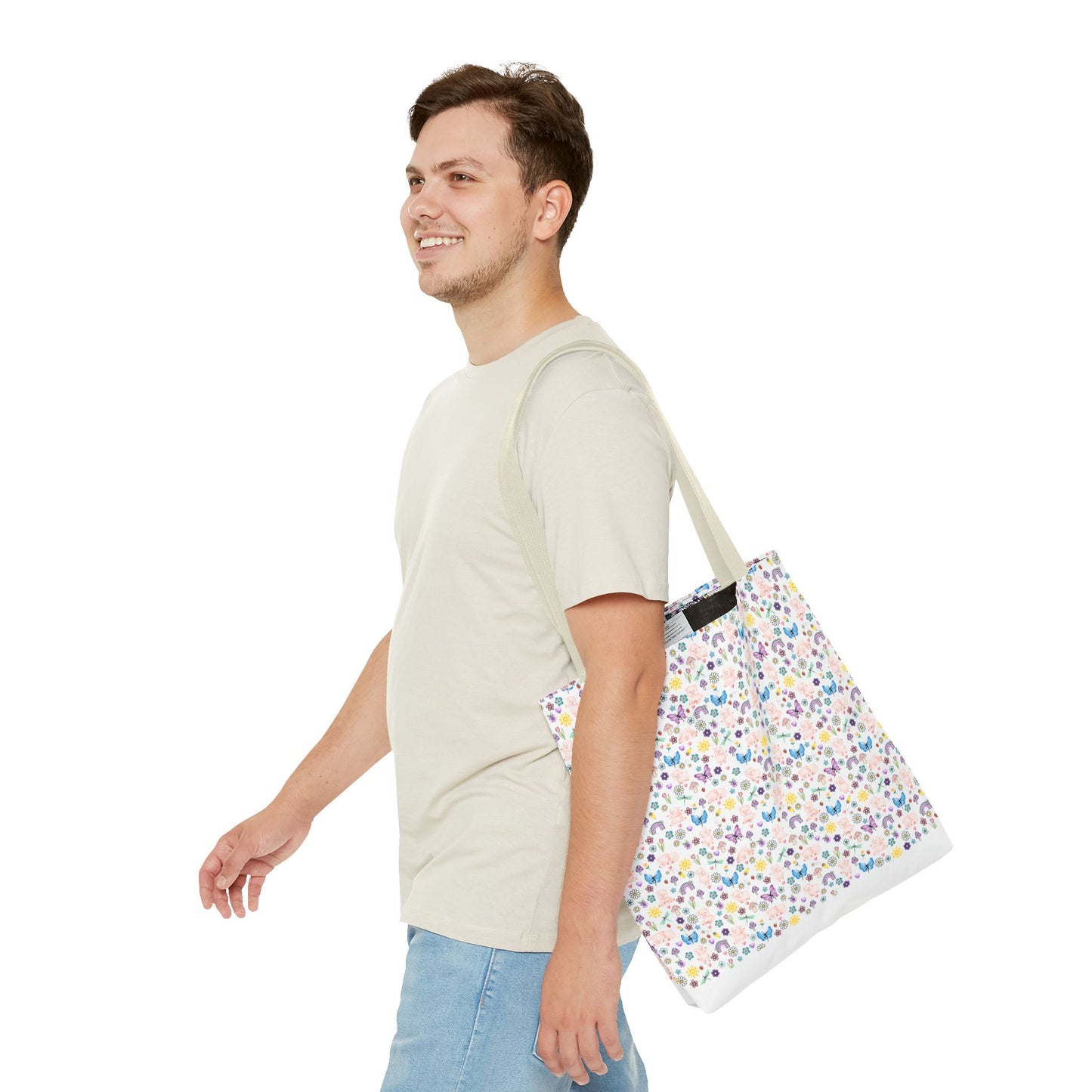 Cute Floral Pig Tote Bag - Don't Burn the Day