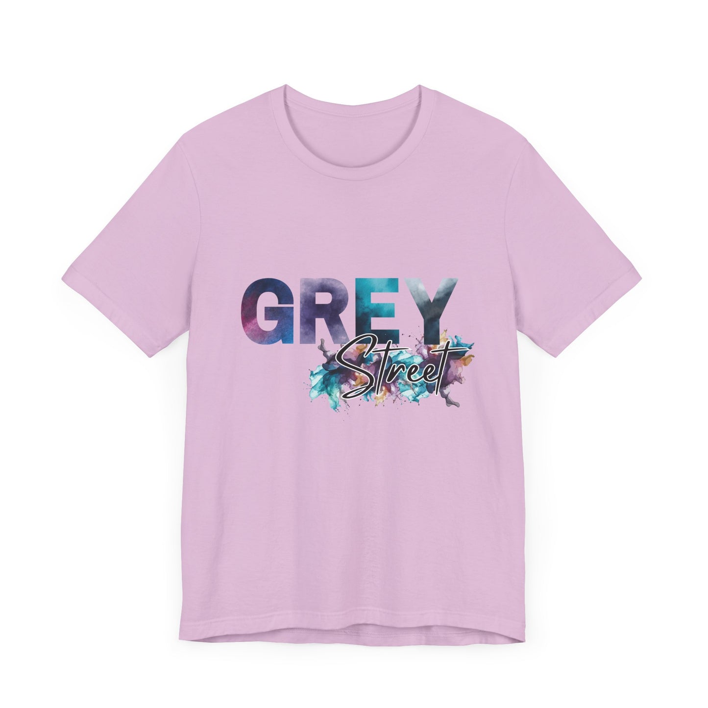 Grey Street Unisex Soft Jersey Tee -Vibrant Muted Colors captivates the vibe of Grey Street