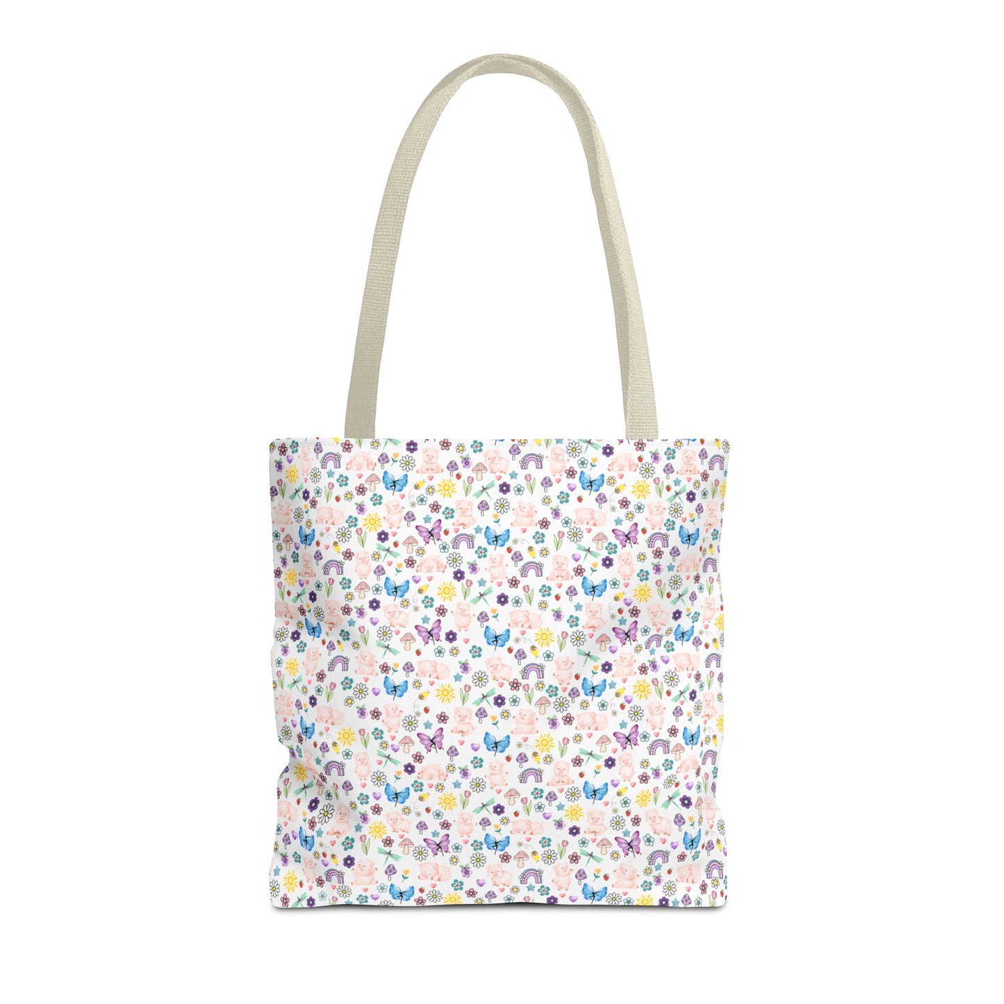 Cute Floral Pig Tote Bag - Don't Burn the Day