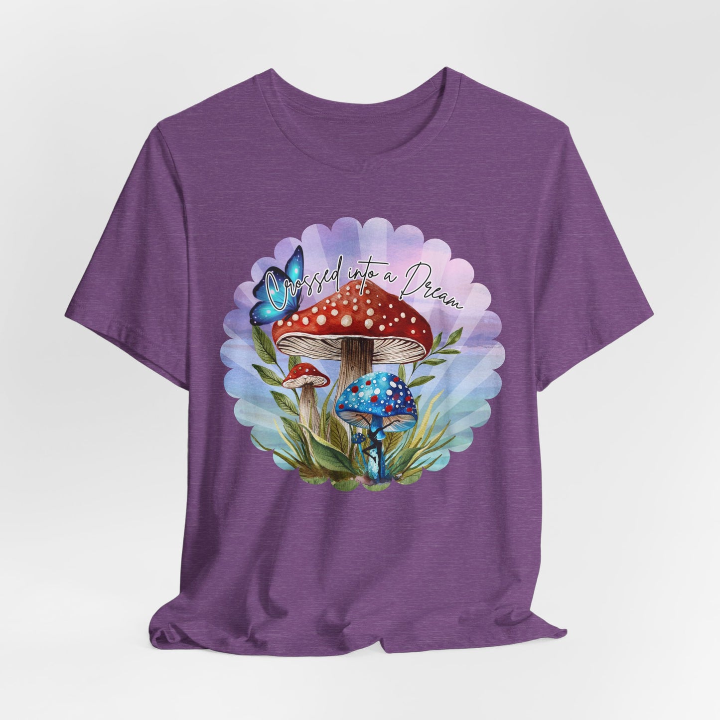 "Crossed into a Dream" Scallop Unisex Jersey Tee - Colorful Nature-Inspired Design