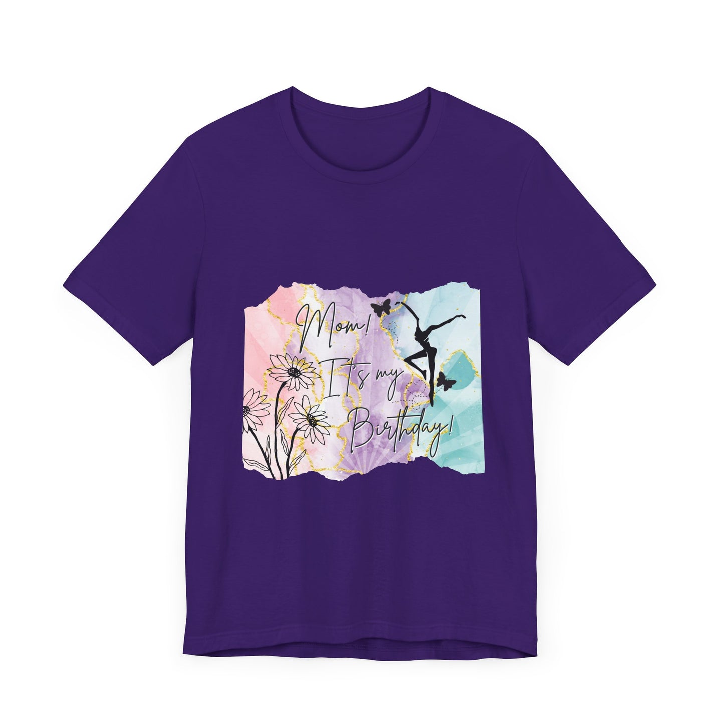 Mom, It's My Birthday!  - Soft touch Floral Watercolor Design