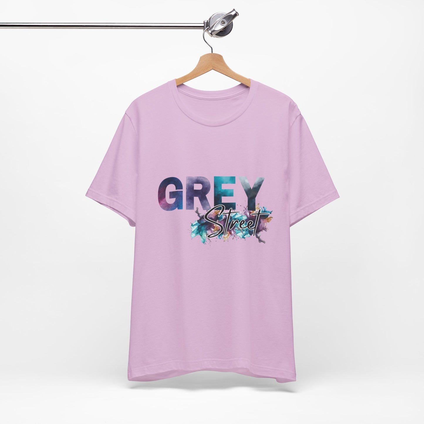 Grey Street Unisex Soft Jersey Tee -Vibrant Muted Colors captivates the vibe of Grey Street