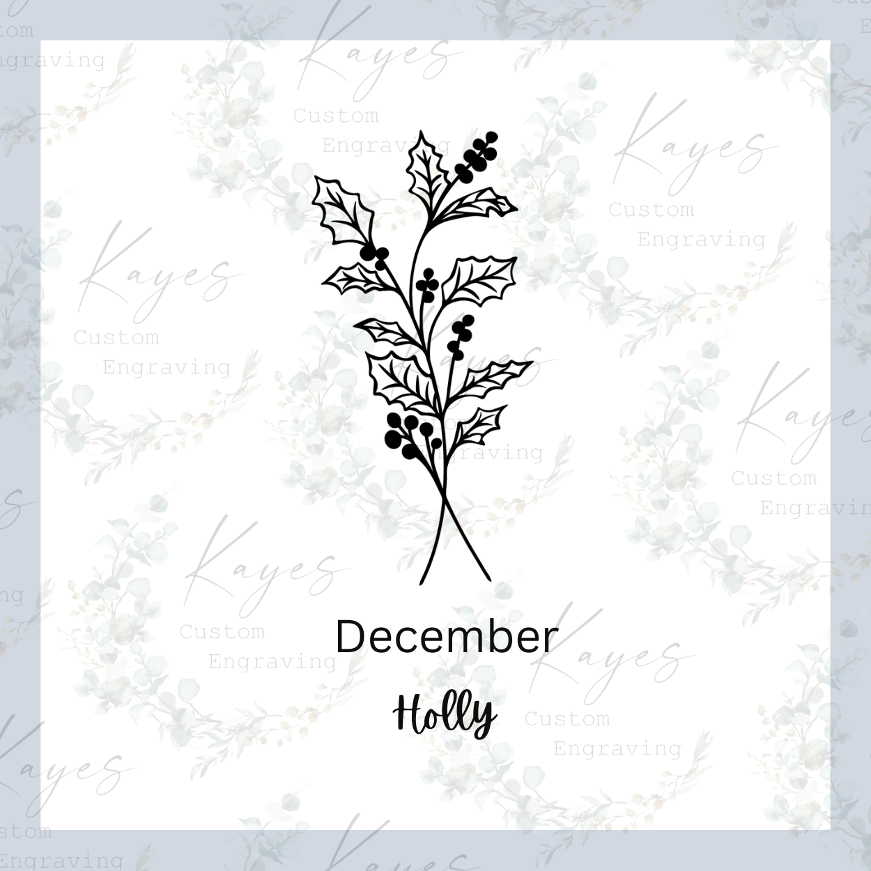 Birth Month Flower Wall Art and Shelf Decor