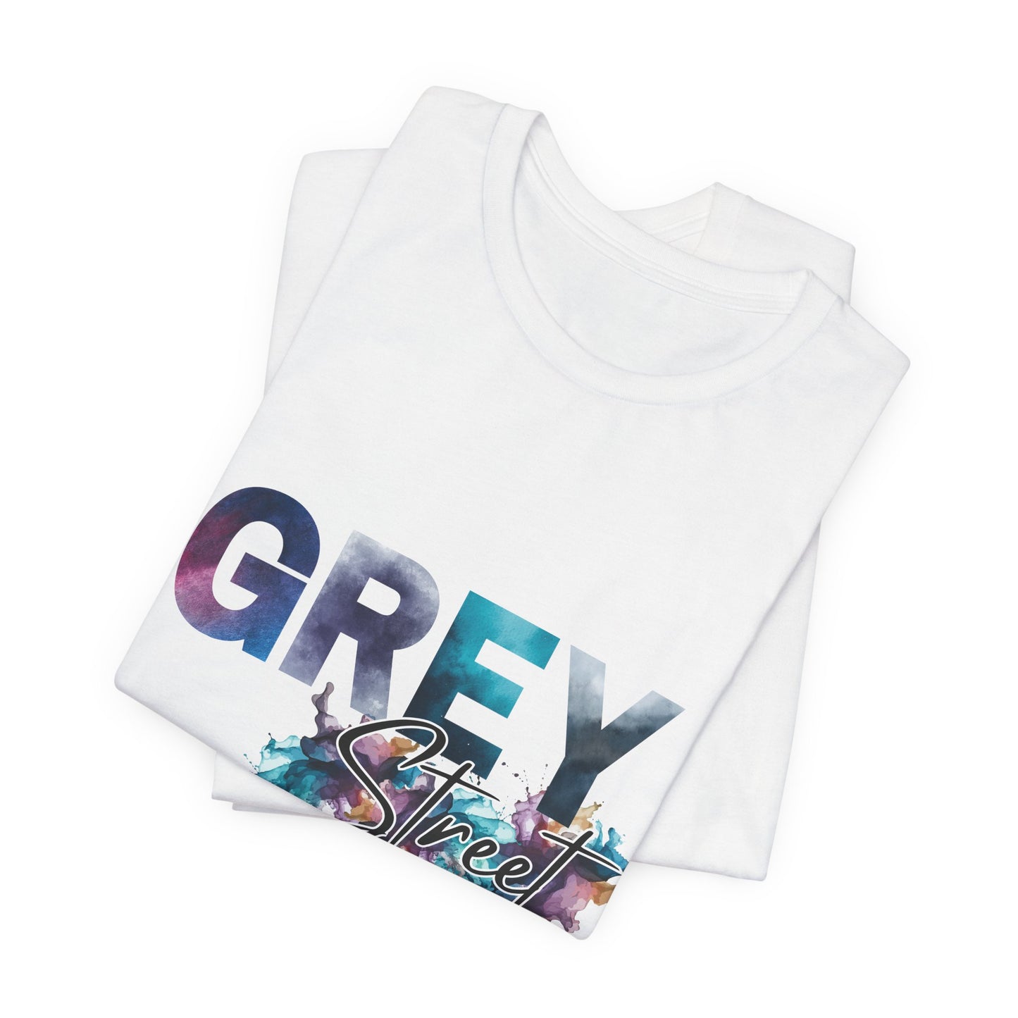 Grey Street Unisex Soft Jersey Tee -Vibrant Muted Colors captivates the vibe of Grey Street