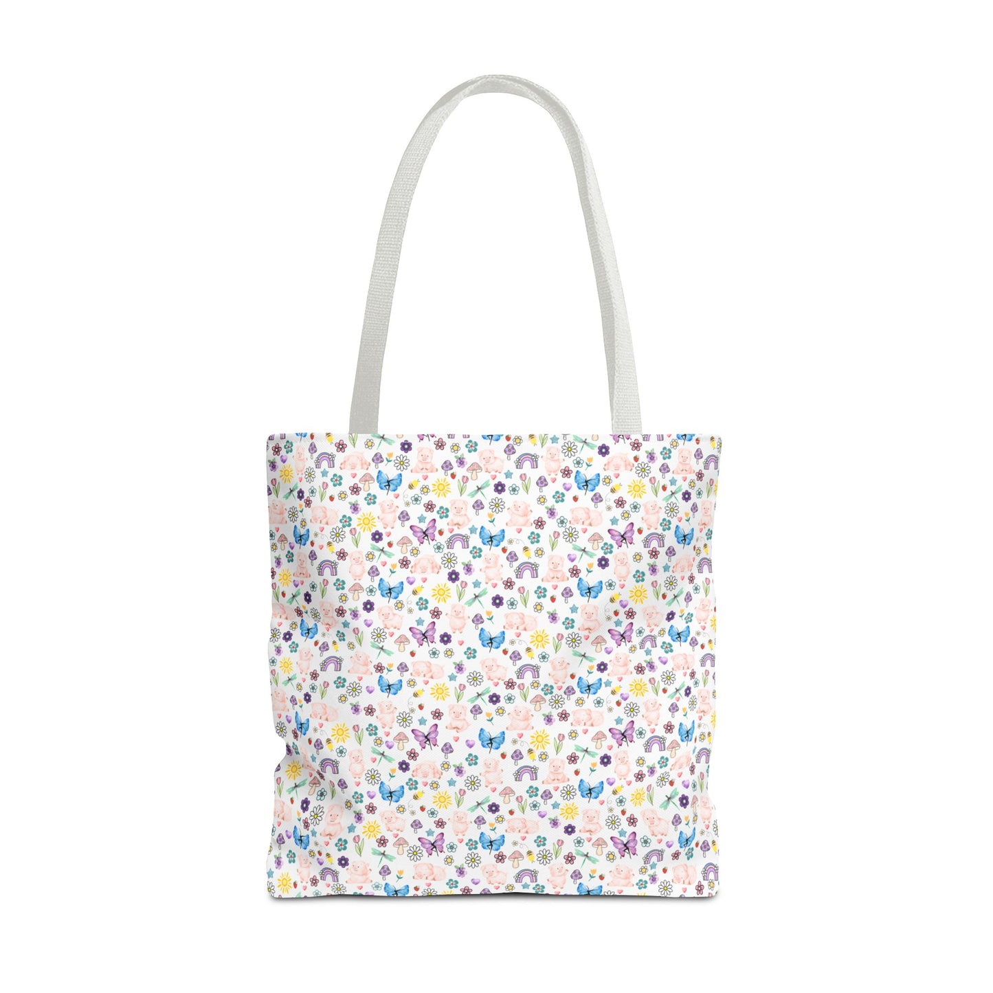Cute Floral Pig Tote Bag - Don't Burn the Day