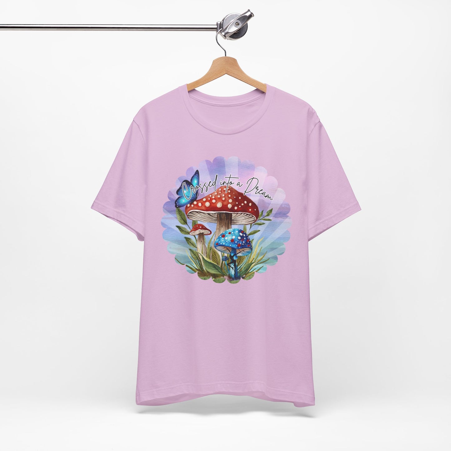 "Crossed into a Dream" Scallop Unisex Jersey Tee - Colorful Nature-Inspired Design