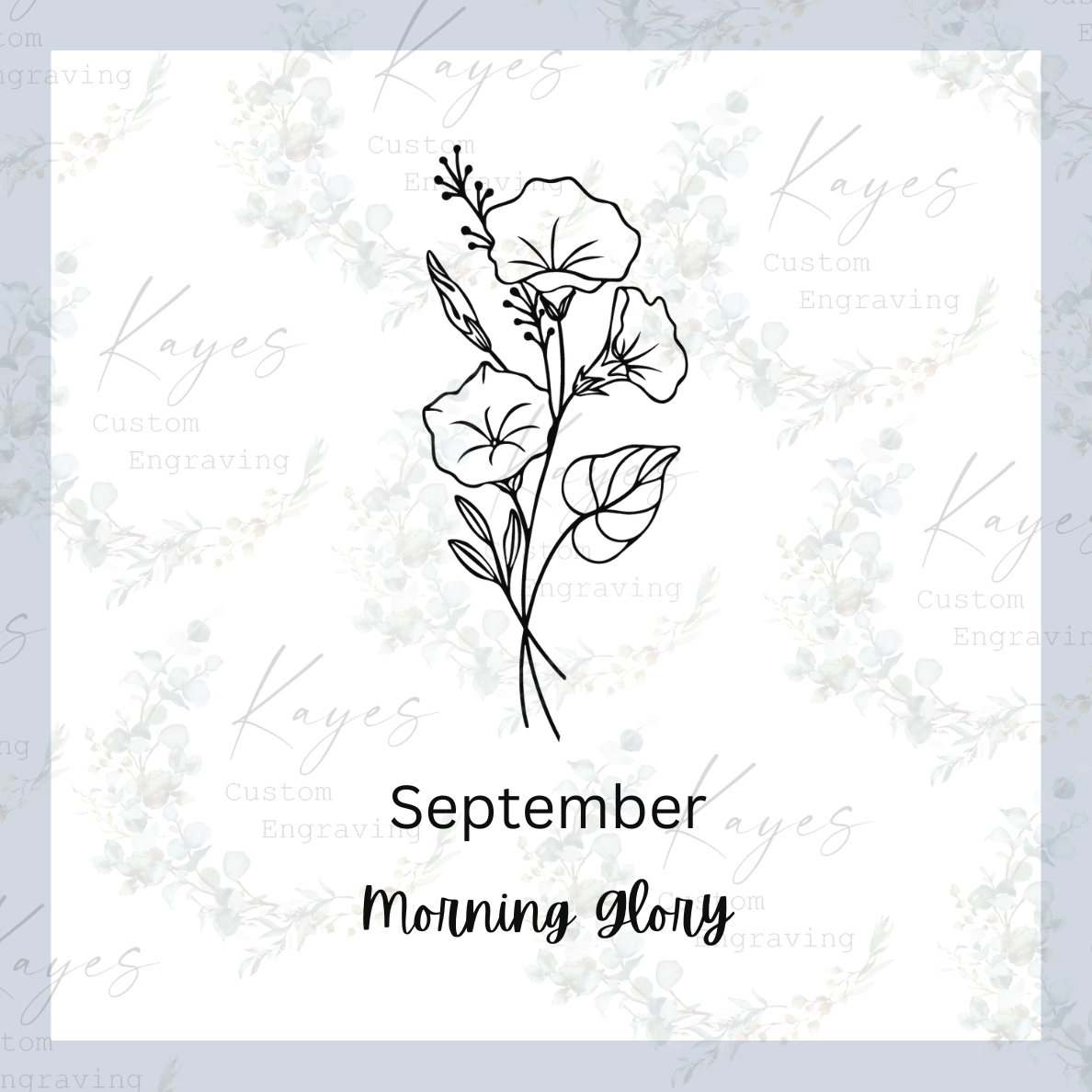 Birth Month Flower Wall Art and Shelf Decor