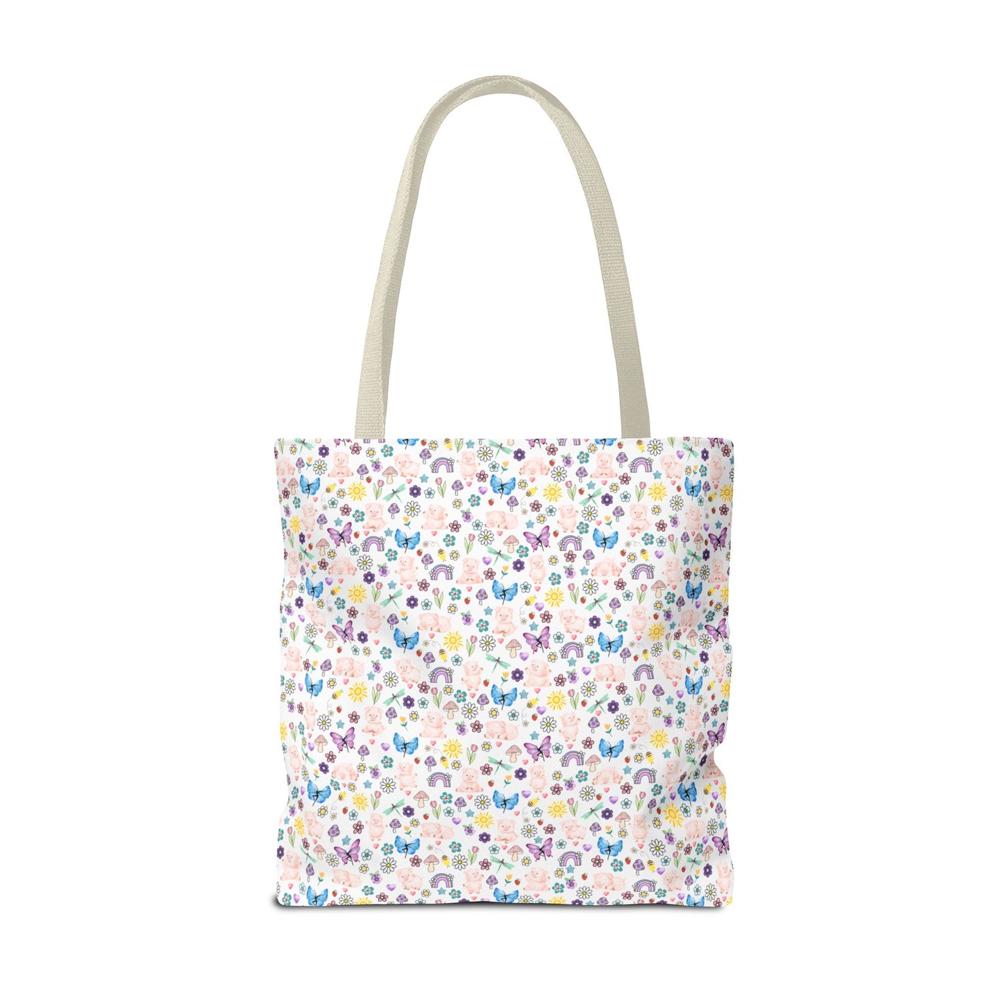 Cute Floral Pig Tote Bag - Don't Burn the Day