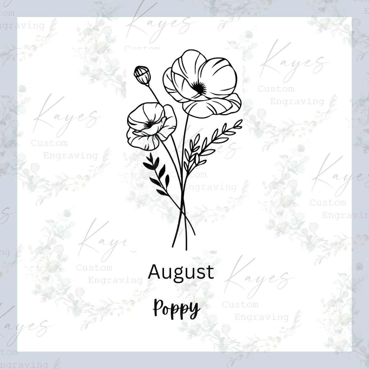 Birth Month Flower Wall Art and Shelf Decor