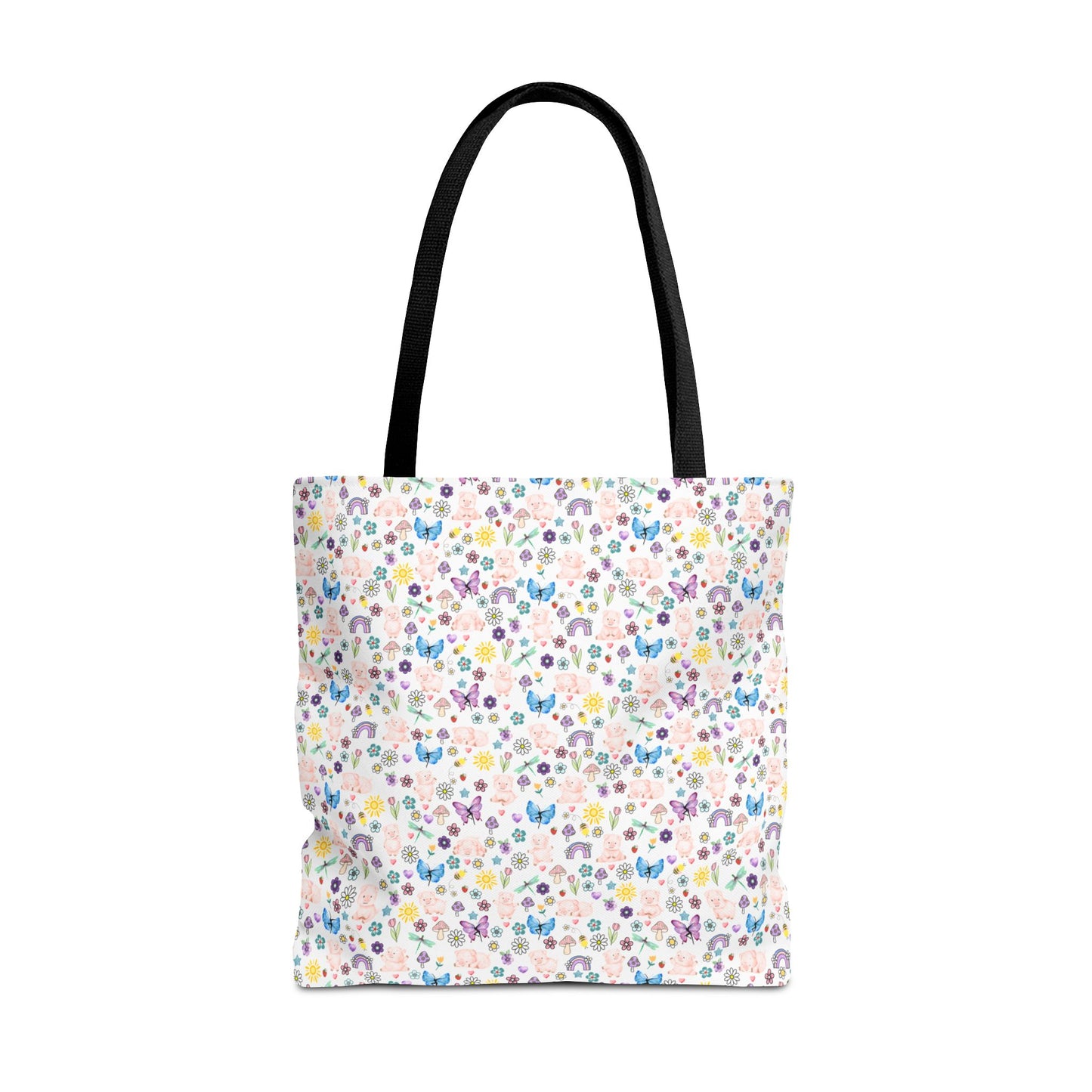 Cute Floral Pig Tote Bag - Don't Burn the Day