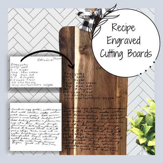 Recipe Engraved Cutting Boards