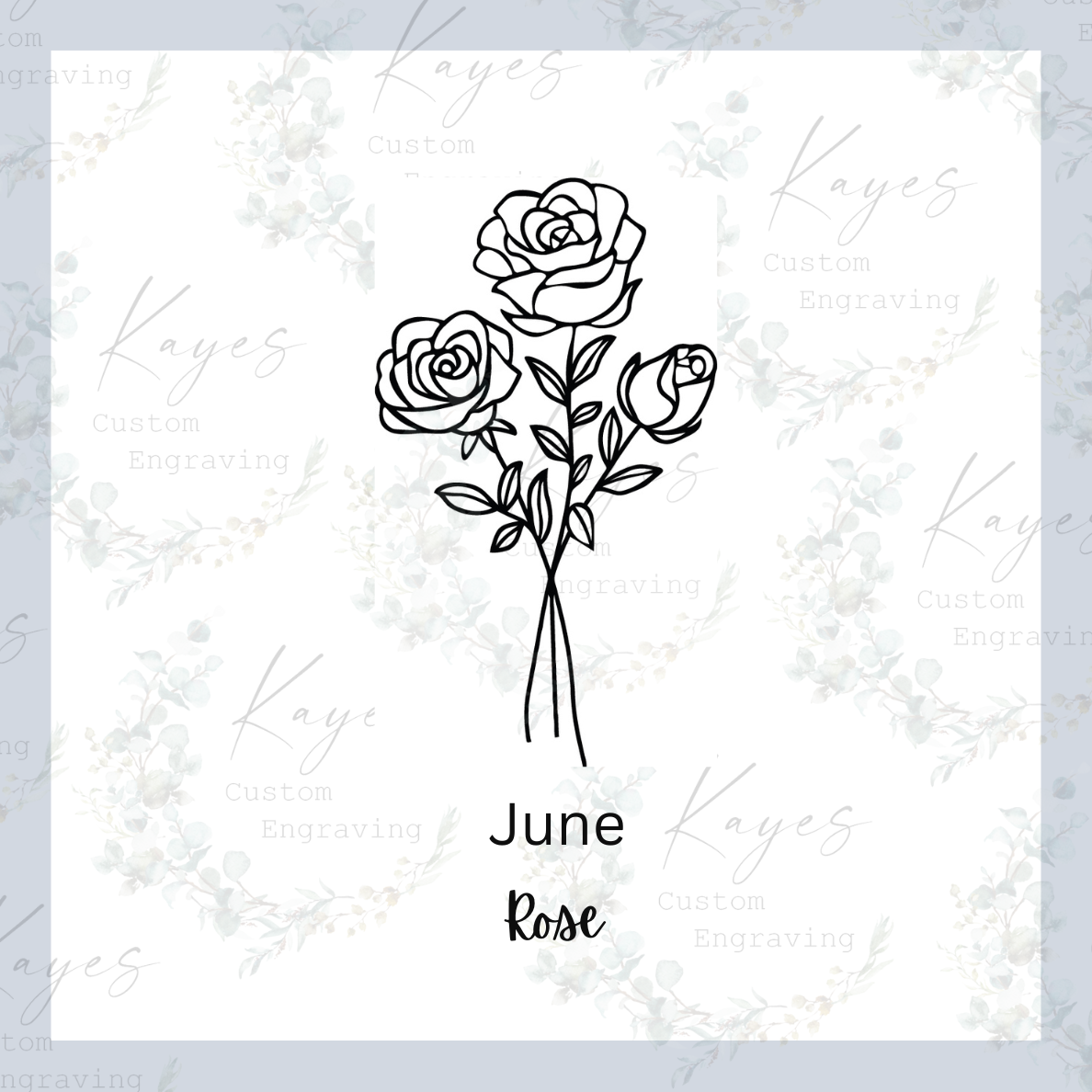 Birth Month Flower Wall Art and Shelf Decor