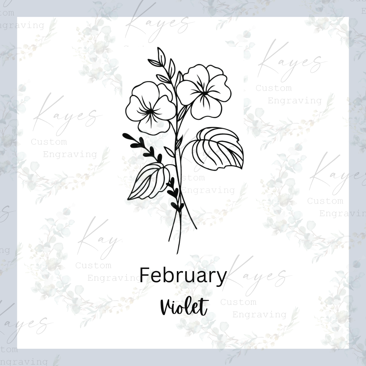 Birth Month Flower Wall Art and Shelf Decor