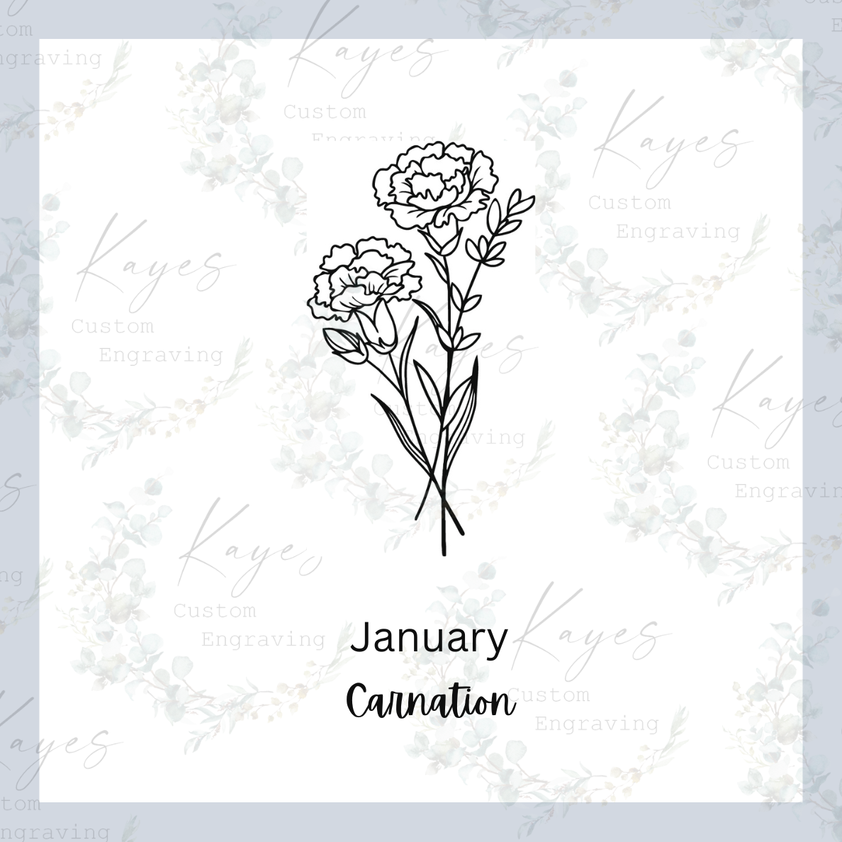 Birth Month Flower Wall Art and Shelf Decor