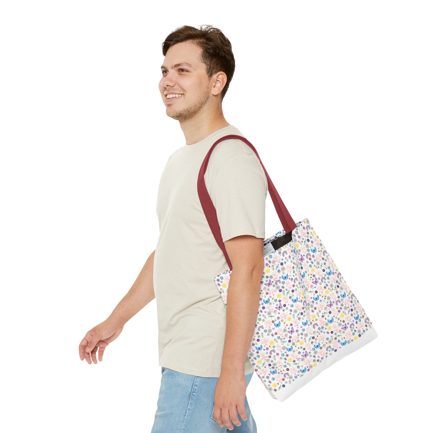 Cute Floral Pig Tote Bag - Don't Burn the Day