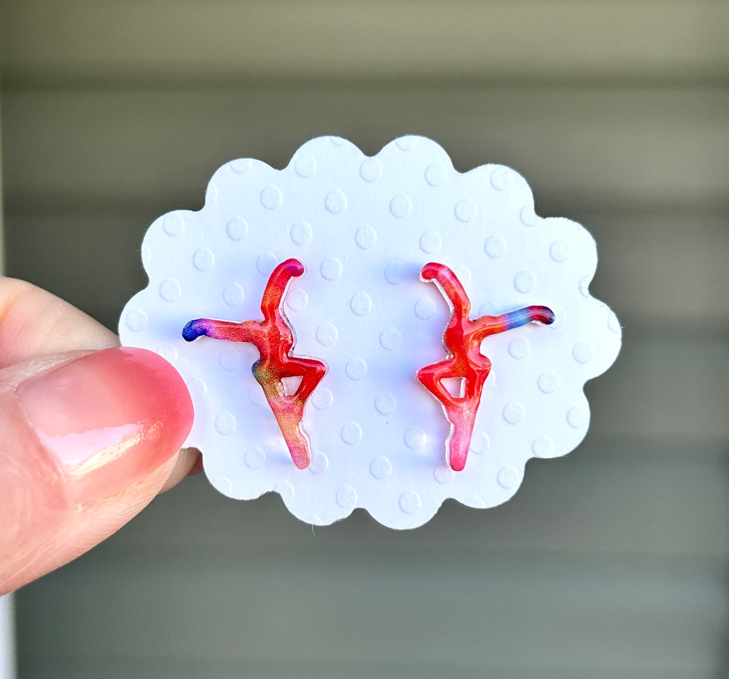 Multi-Colored Specialty Stud Earrings