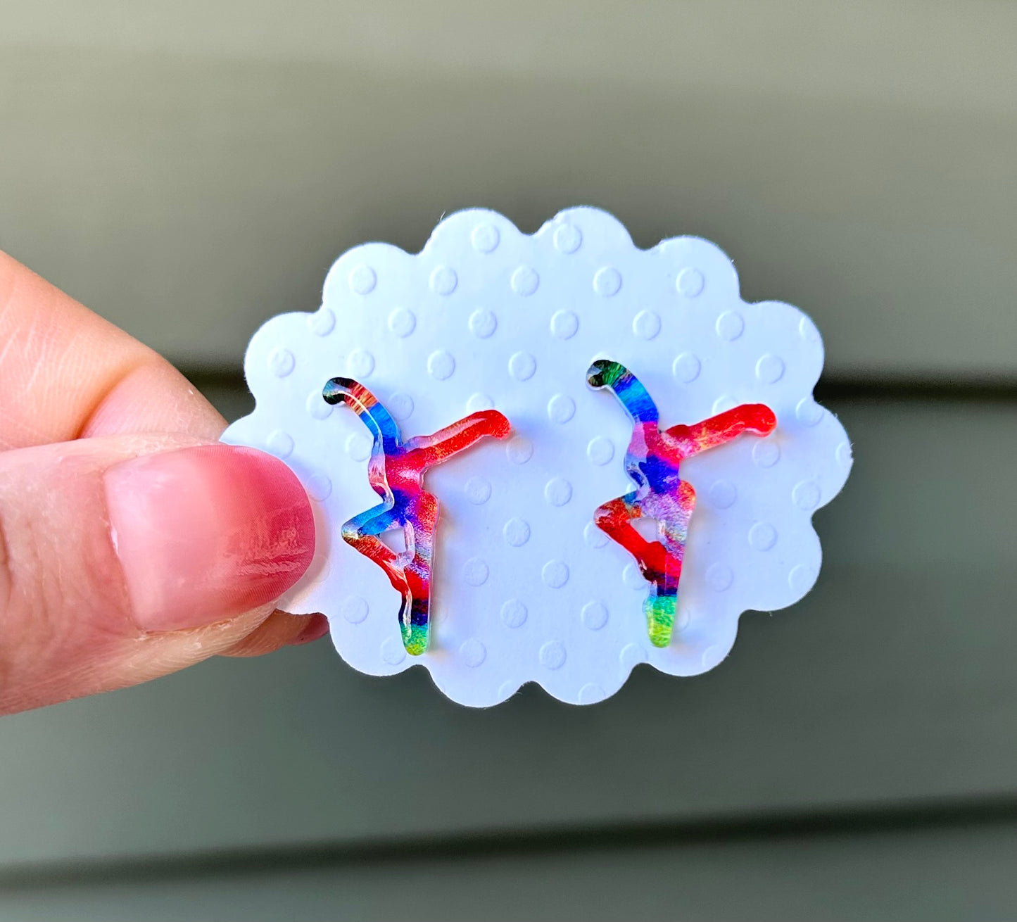 Multi-Colored Specialty Stud Earrings