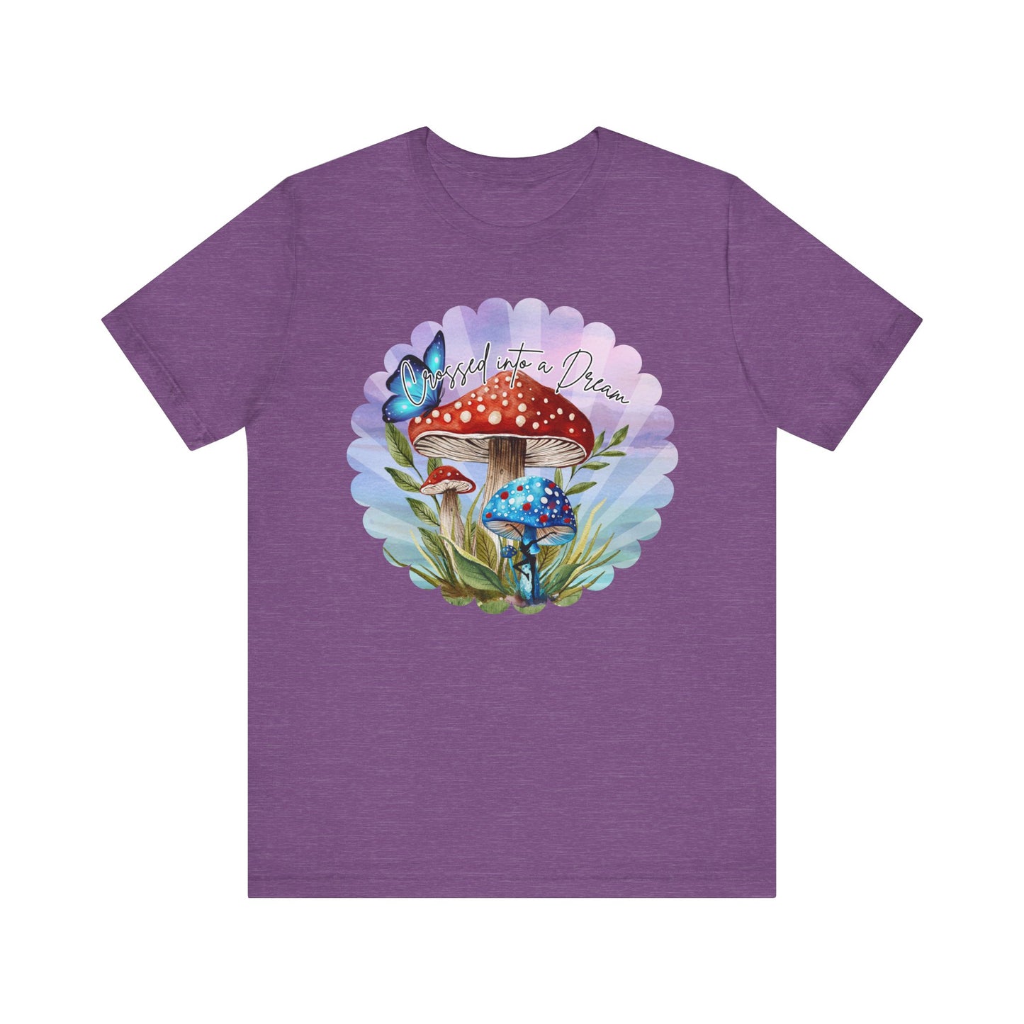 "Crossed into a Dream" Scallop Unisex Jersey Tee - Colorful Nature-Inspired Design