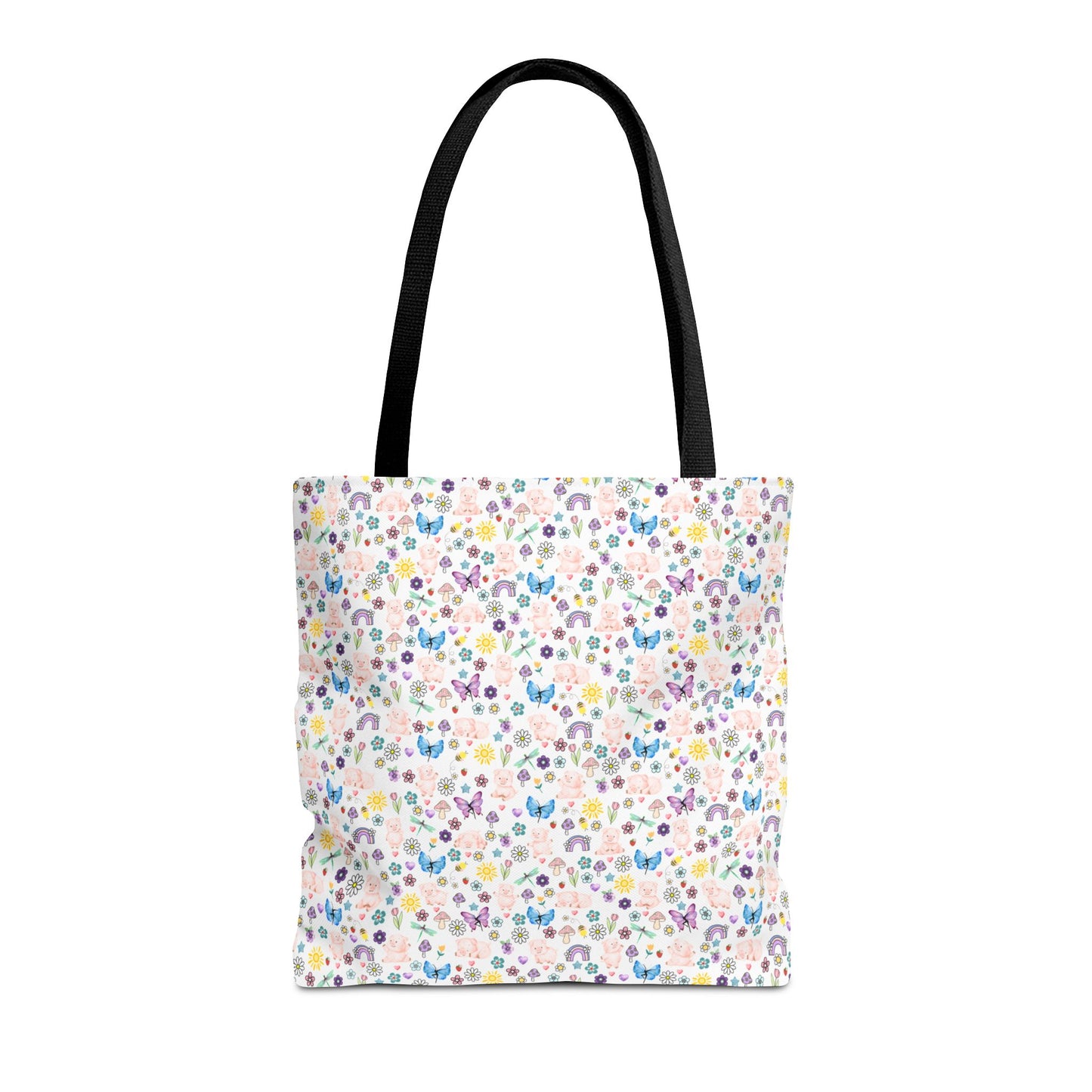 Cute Floral Pig Tote Bag - Don't Burn the Day