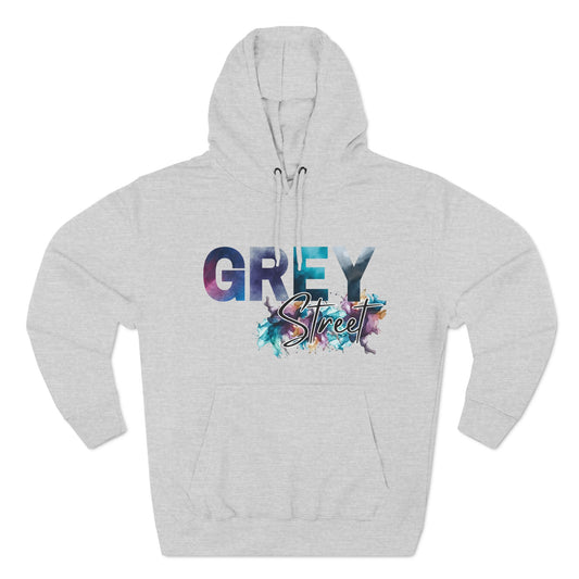 Grey Street Three-Panel soft touch Fleece Hoodie (Lane Seven)