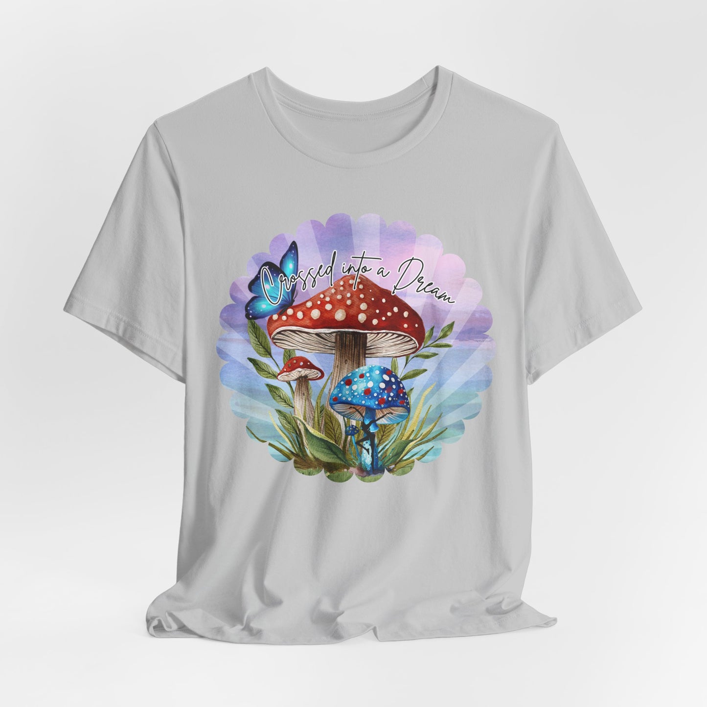 "Crossed into a Dream" Scallop Unisex Jersey Tee - Colorful Nature-Inspired Design