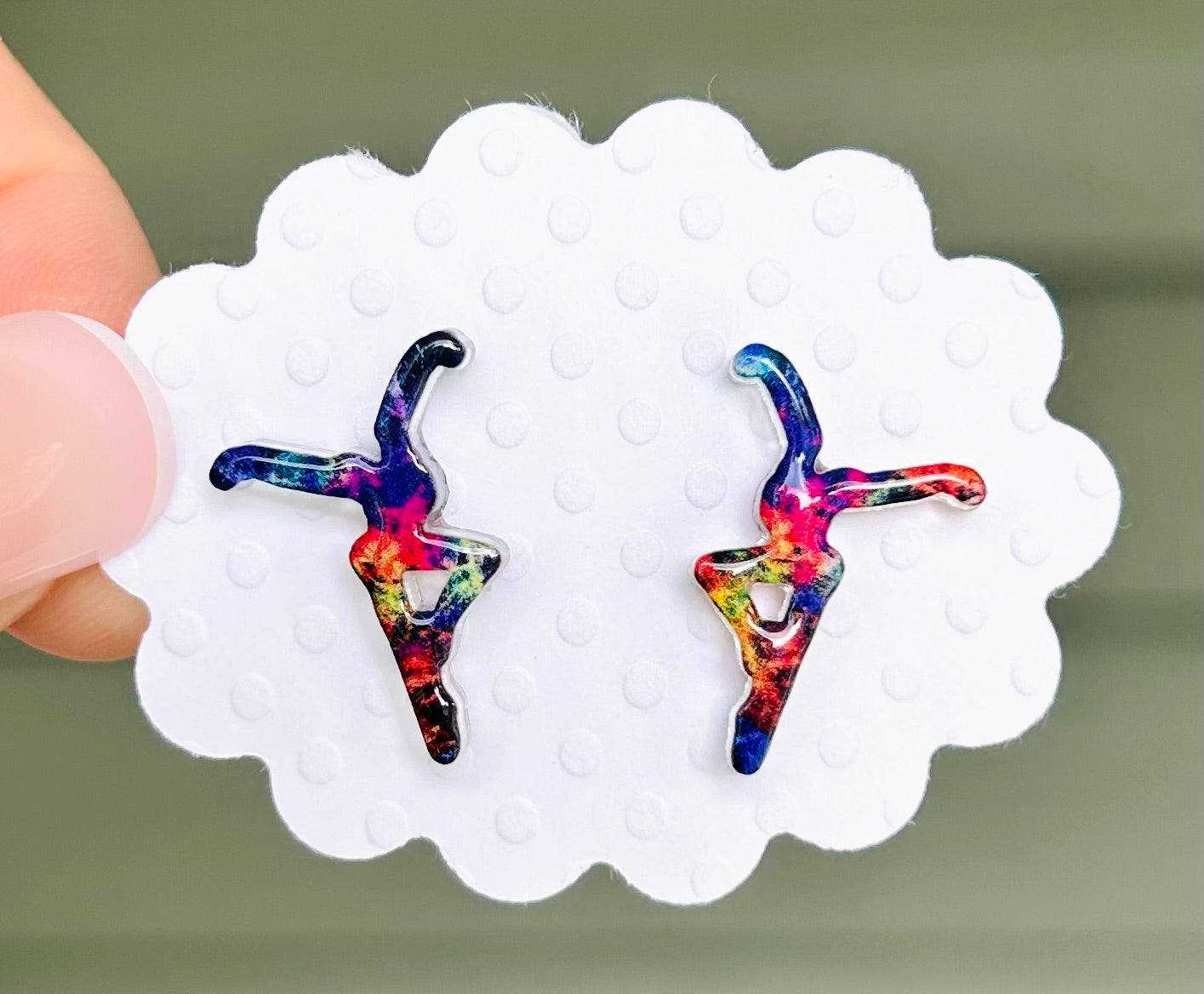 Multi-Colored Specialty Stud Earrings