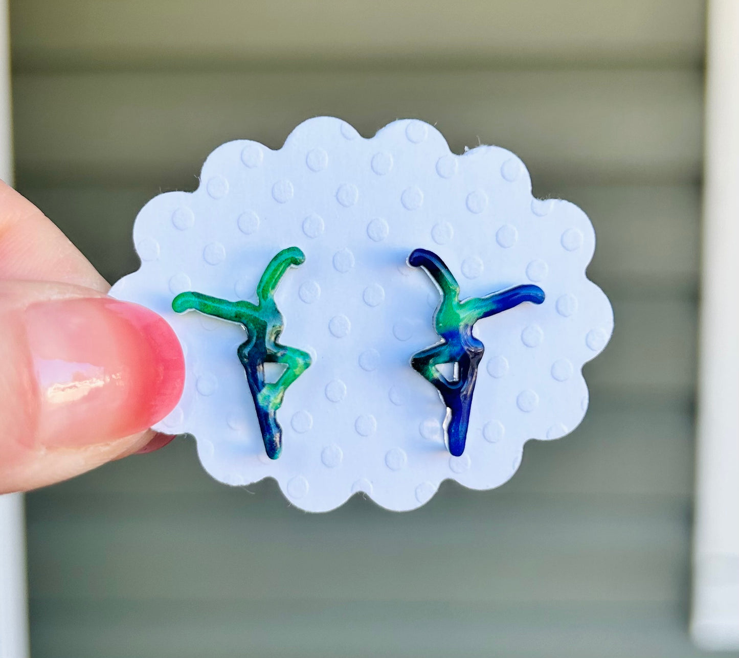 Multi-Colored Specialty Stud Earrings