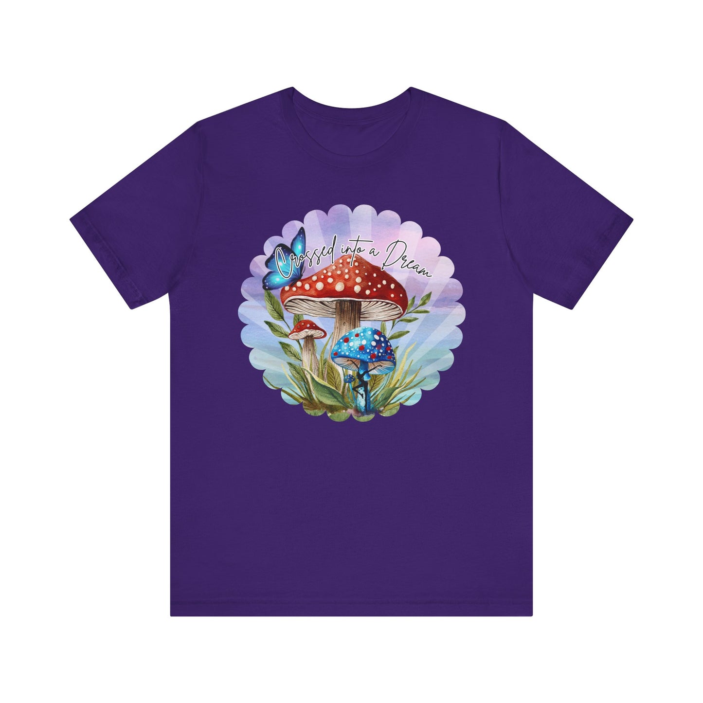 "Crossed into a Dream" Scallop Unisex Jersey Tee - Colorful Nature-Inspired Design