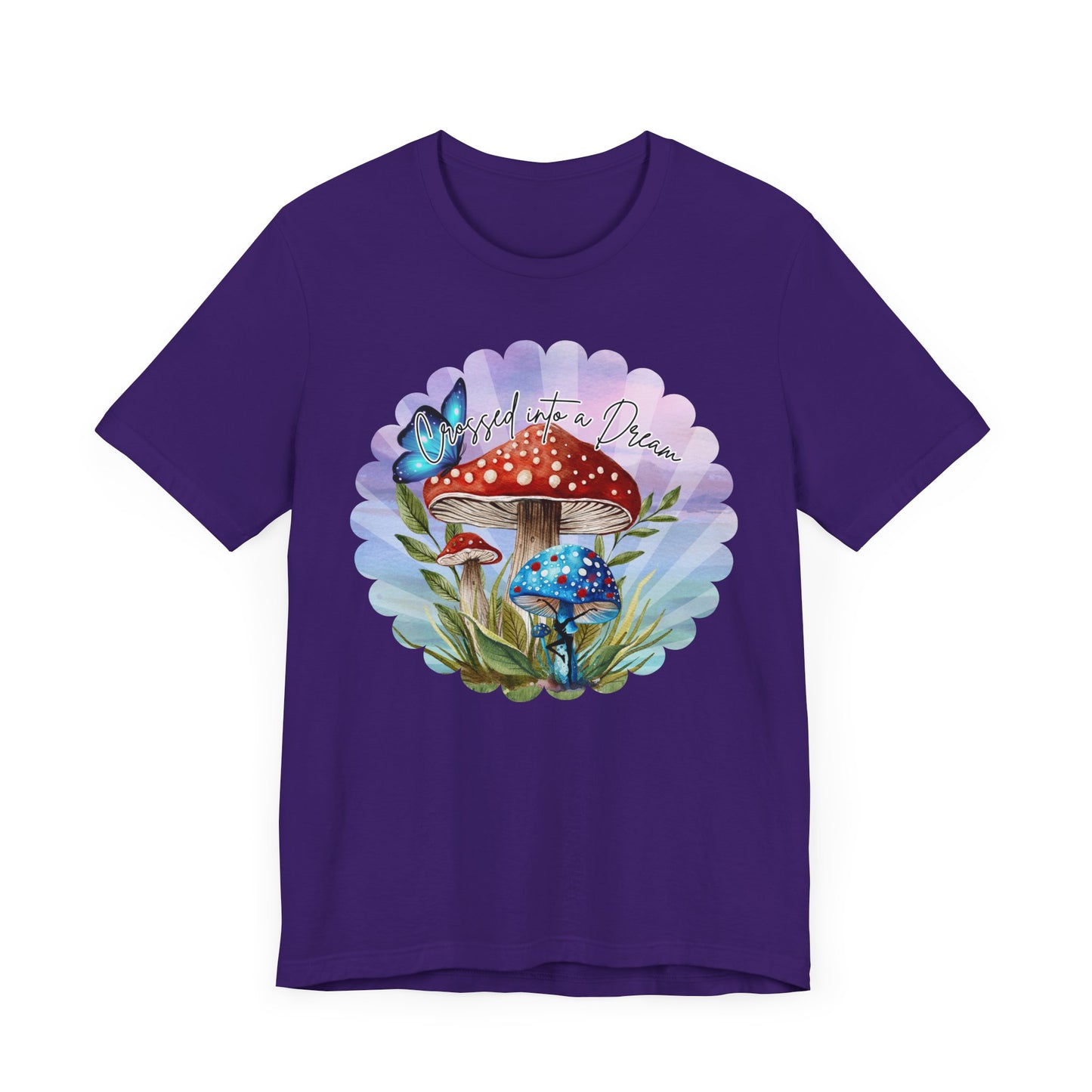 "Crossed into a Dream" Scallop Unisex Jersey Tee - Colorful Nature-Inspired Design