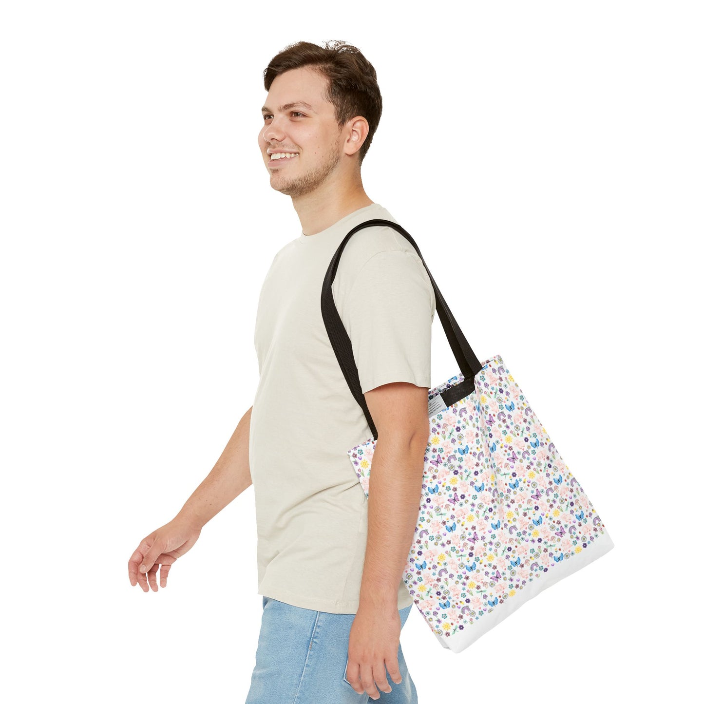 Cute Floral Pig Tote Bag - Don't Burn the Day