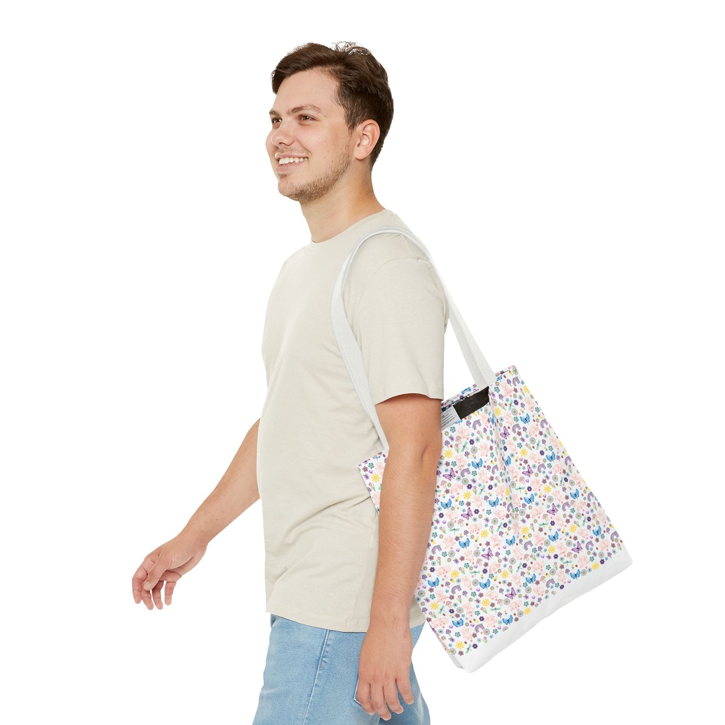 Cute Floral Pig Tote Bag - Don't Burn the Day