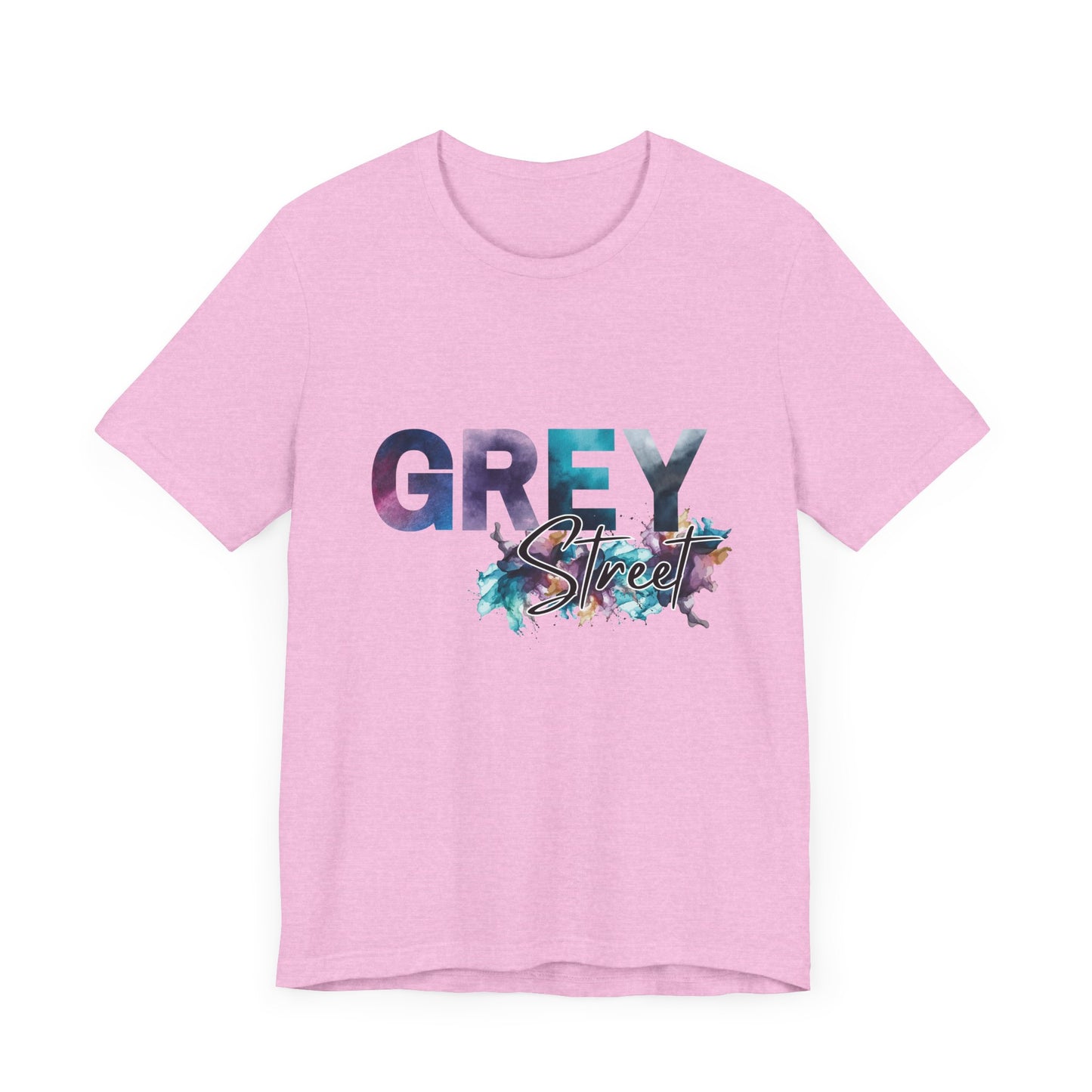 Grey Street Unisex Soft Jersey Tee -Vibrant Muted Colors captivates the vibe of Grey Street
