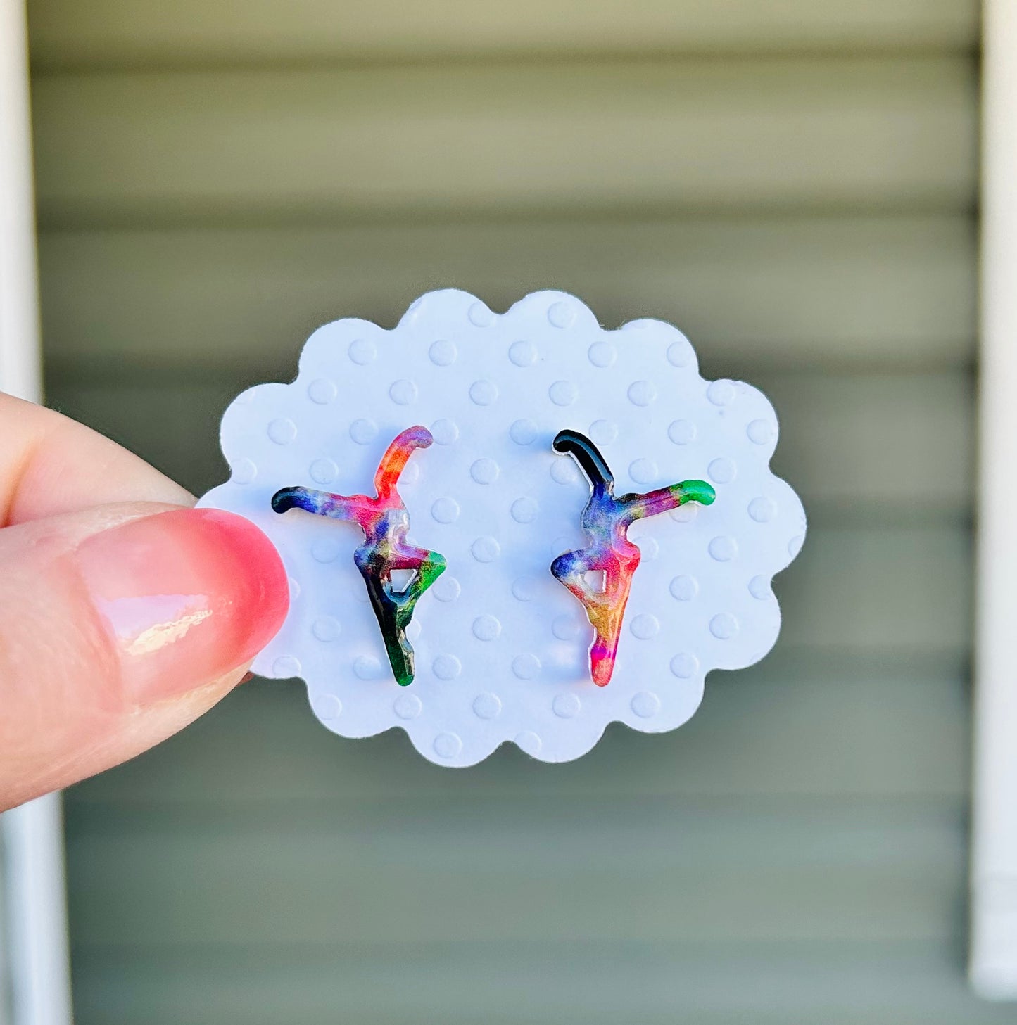 Multi-Colored Specialty Stud Earrings