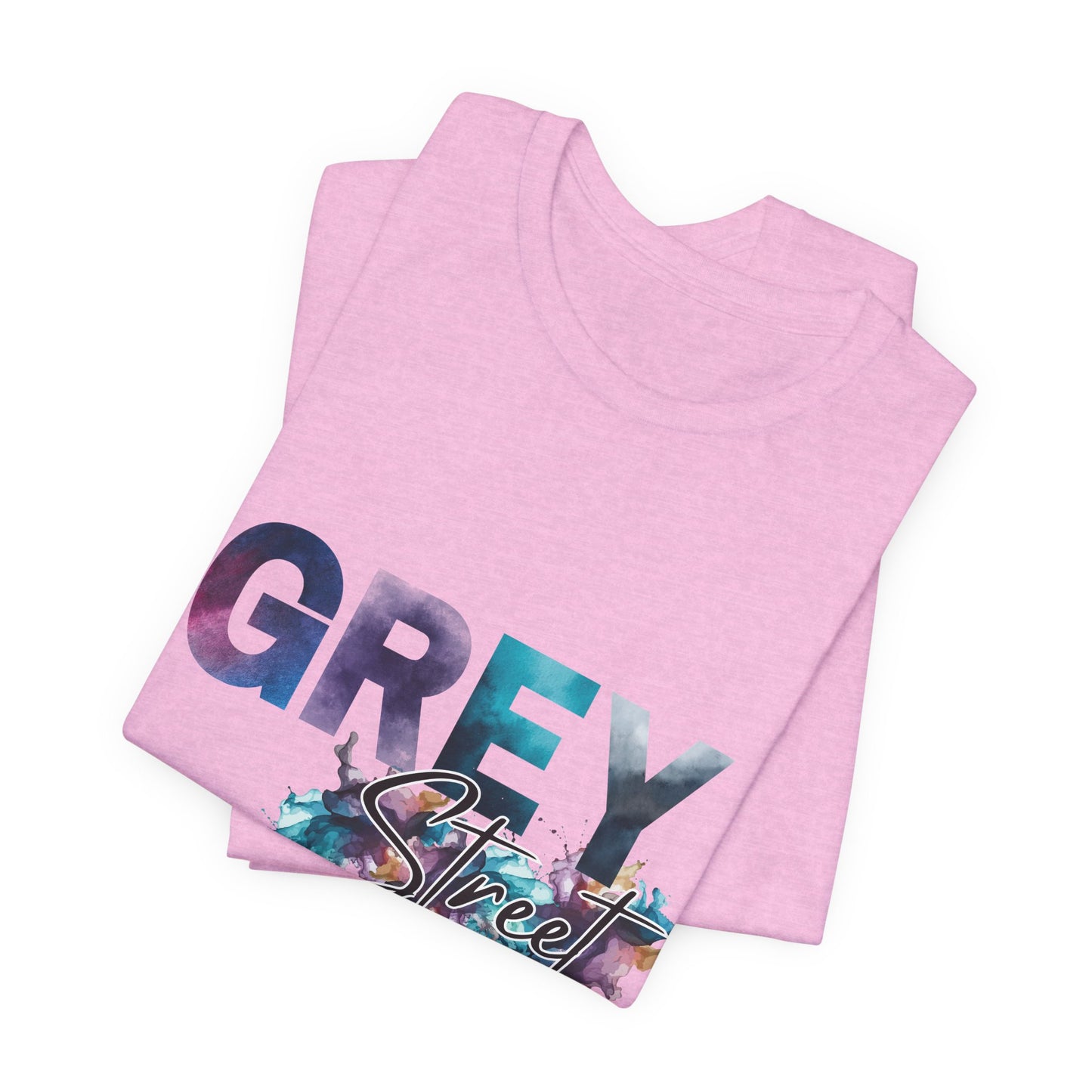 Grey Street Unisex Soft Jersey Tee -Vibrant Muted Colors captivates the vibe of Grey Street