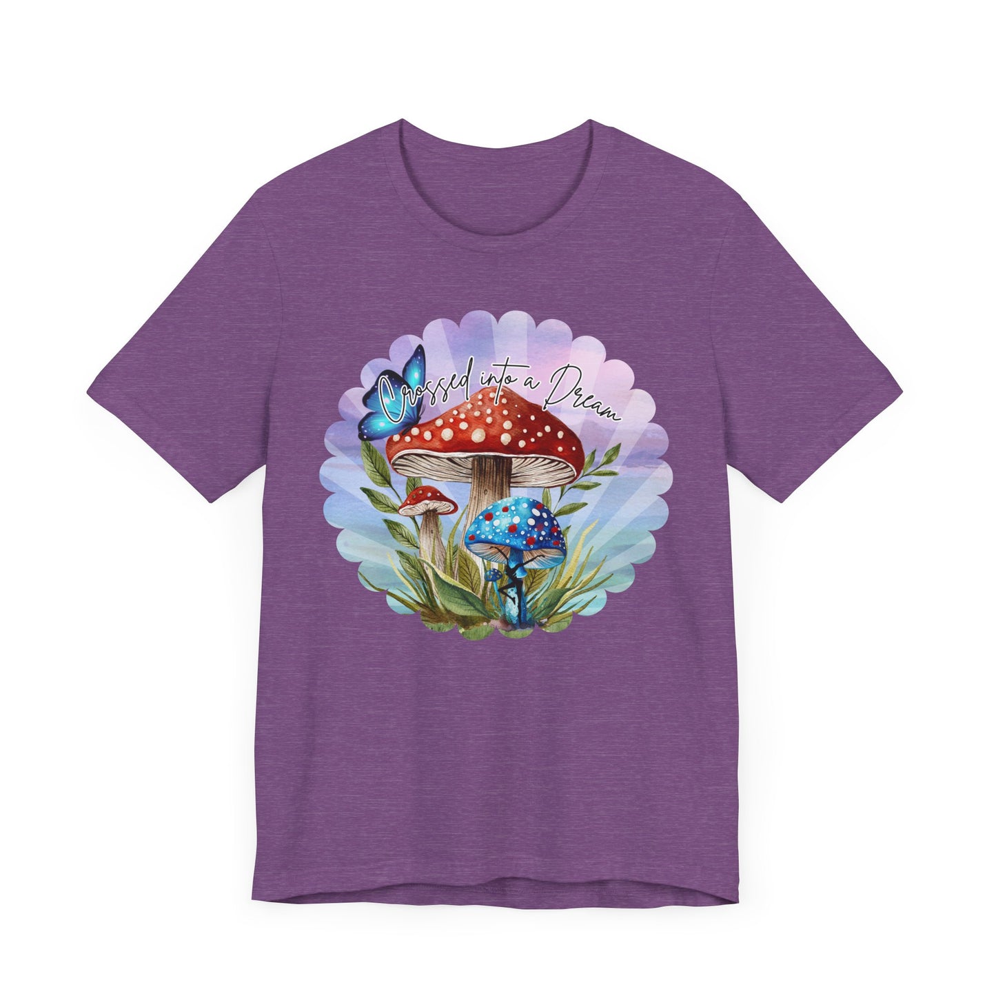 "Crossed into a Dream" Scallop Unisex Jersey Tee - Colorful Nature-Inspired Design