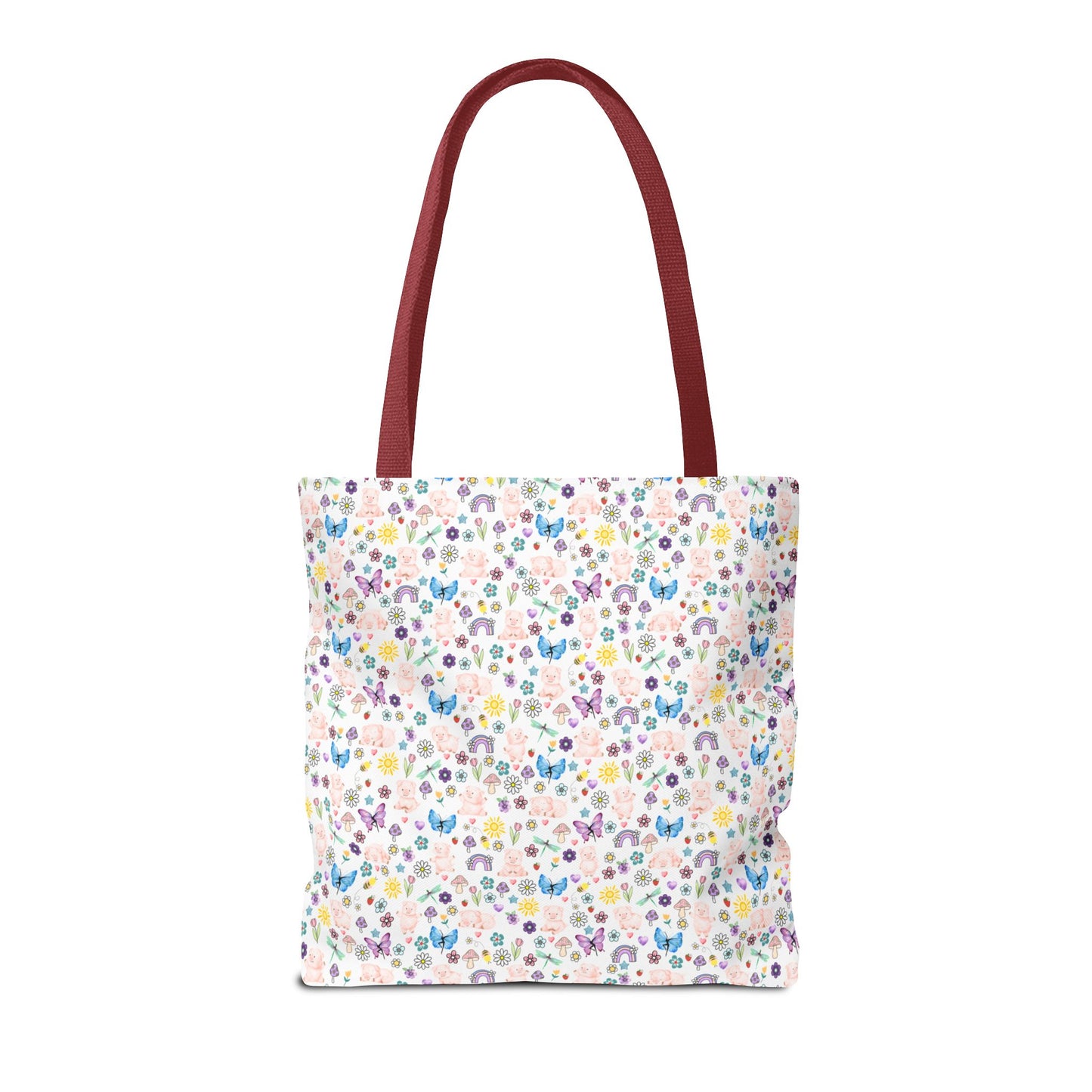 Cute Floral Pig Tote Bag - Don't Burn the Day