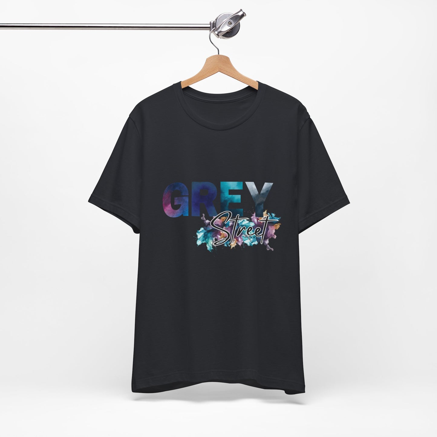 Grey Street Unisex Soft Jersey Tee -Vibrant Muted Colors captivates the vibe of Grey Street