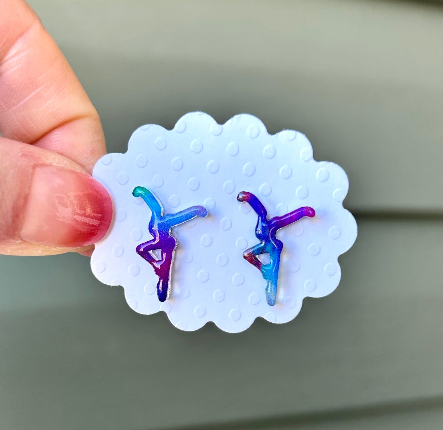 Multi-Colored Specialty Stud Earrings