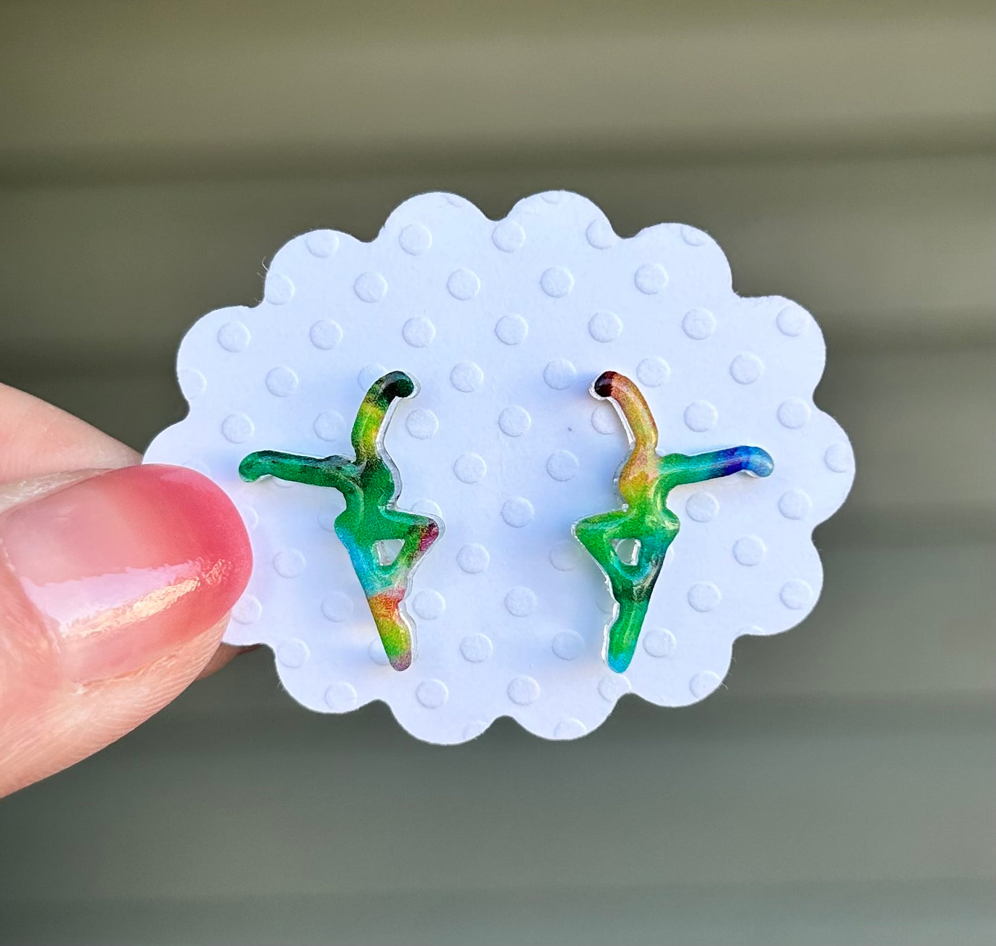 Multi-Colored Specialty Stud Earrings