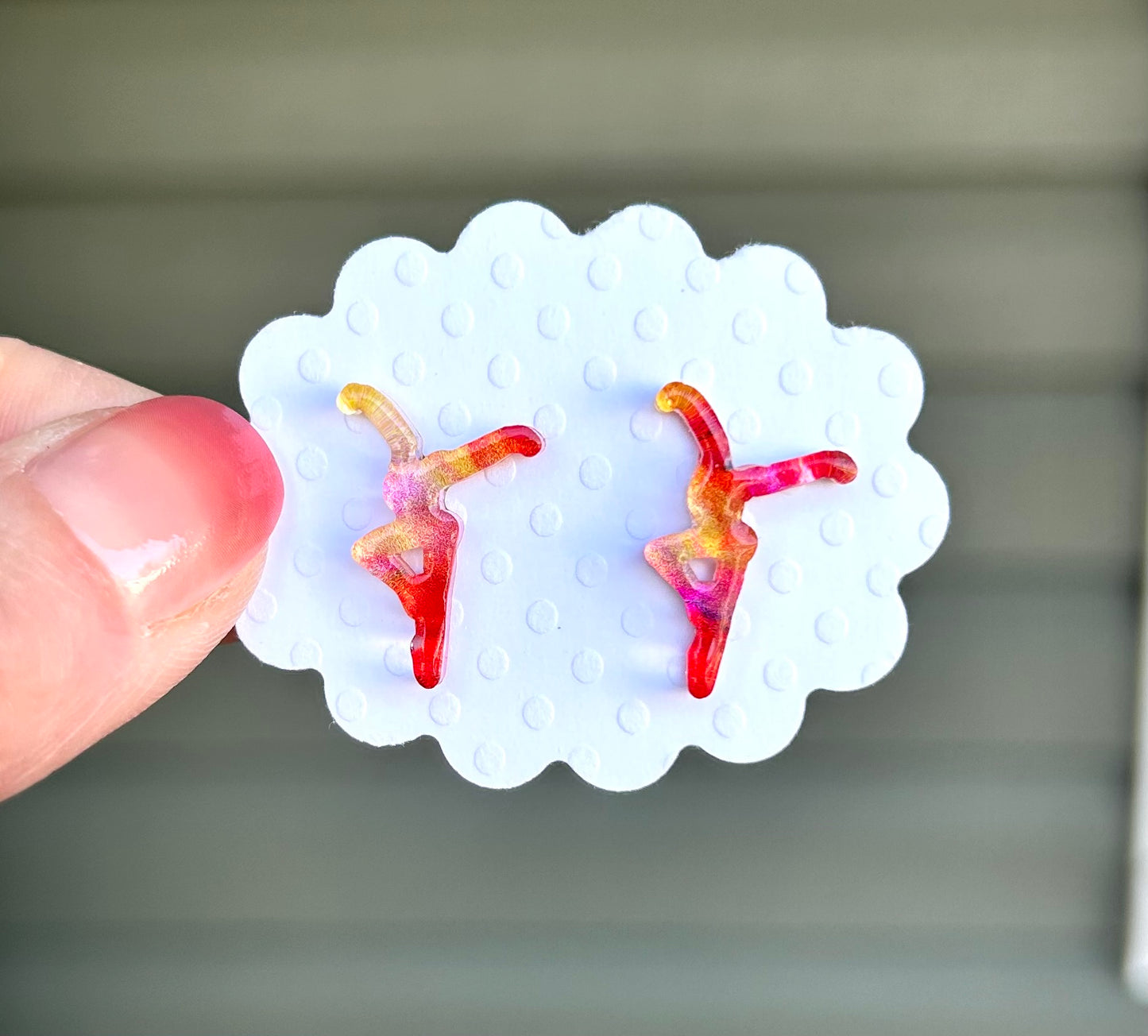 Multi-Colored Specialty Stud Earrings