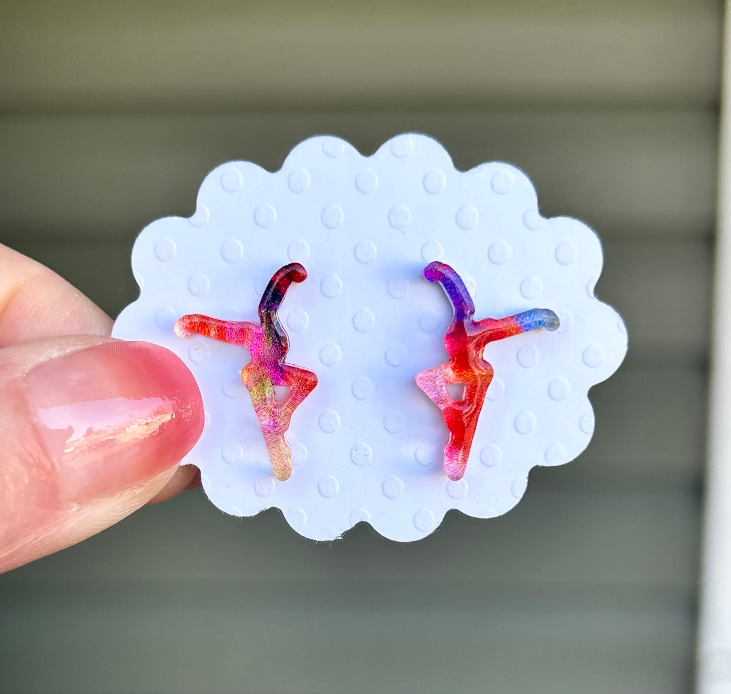 Multi-Colored Specialty Stud Earrings