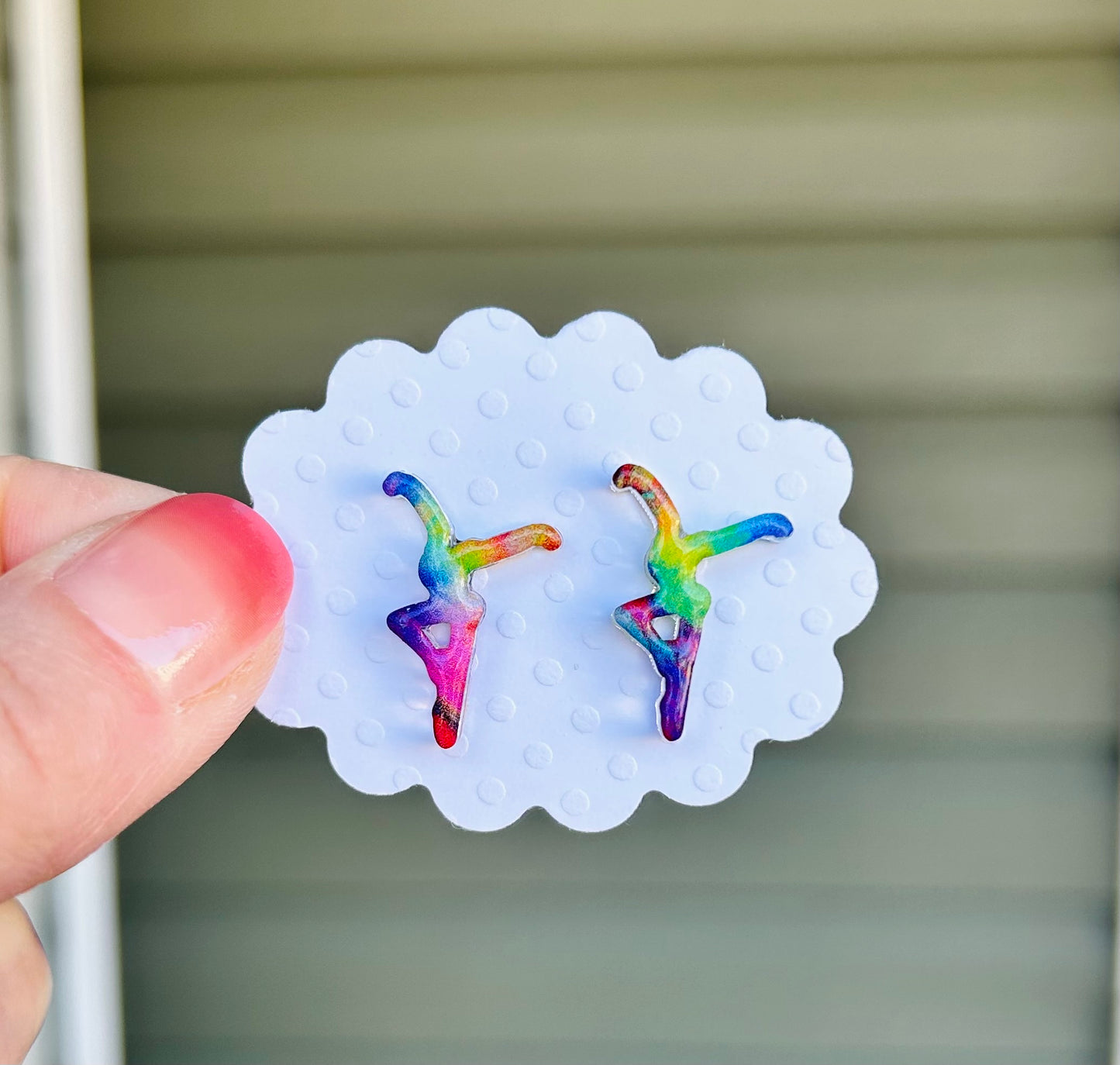 Multi-Colored Specialty Stud Earrings