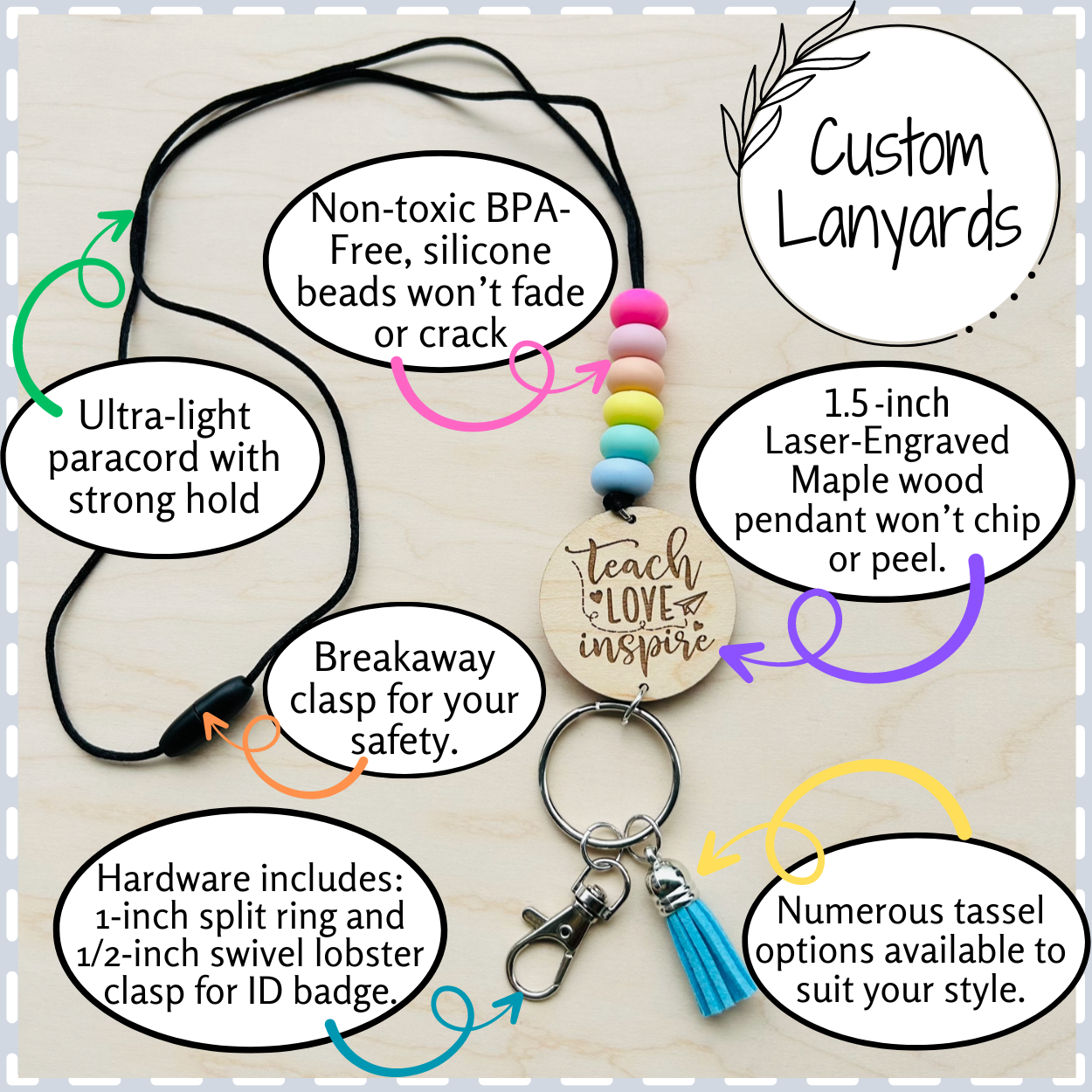 Custom Teacher Lanyards