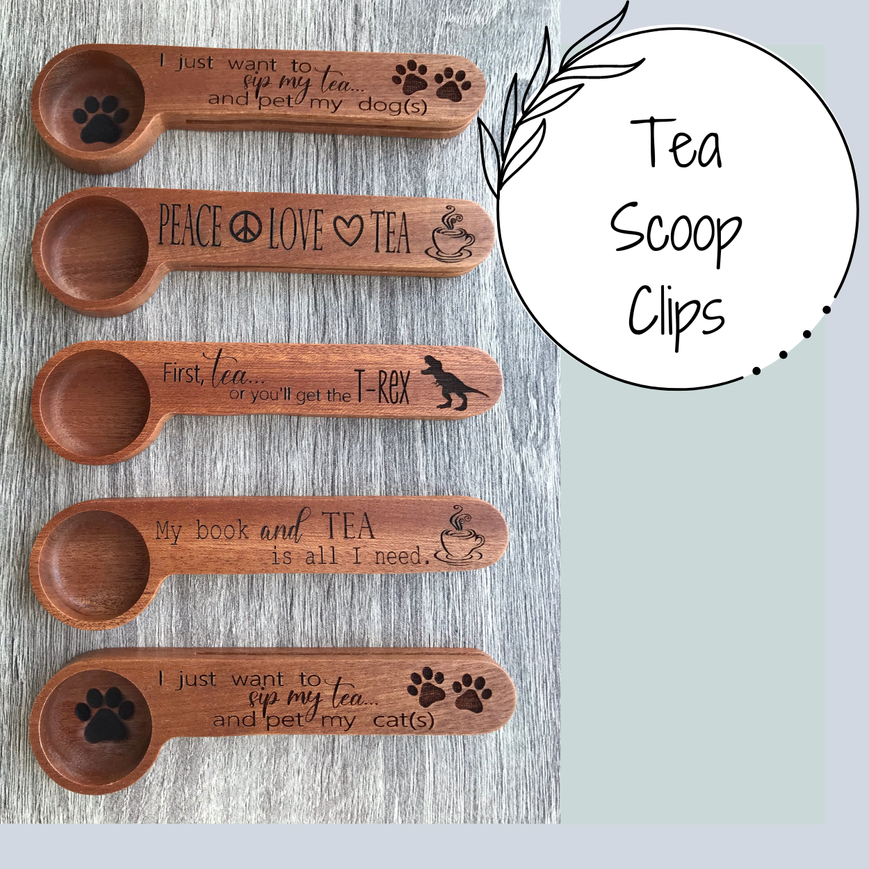 Tea Scoop Clips