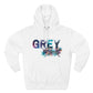 Grey Street Three-Panel soft touch Fleece Hoodie (Lane Seven)