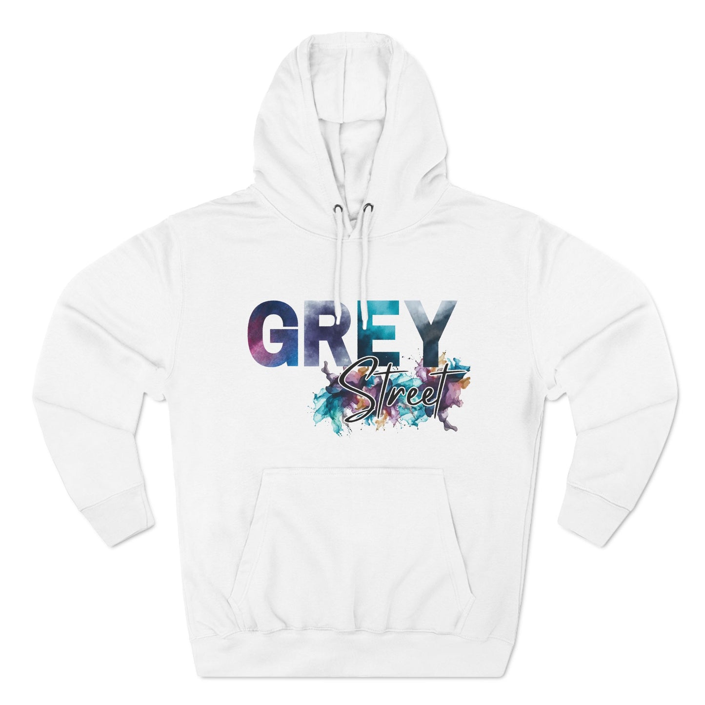 Grey Street Three-Panel soft touch Fleece Hoodie (Lane Seven)