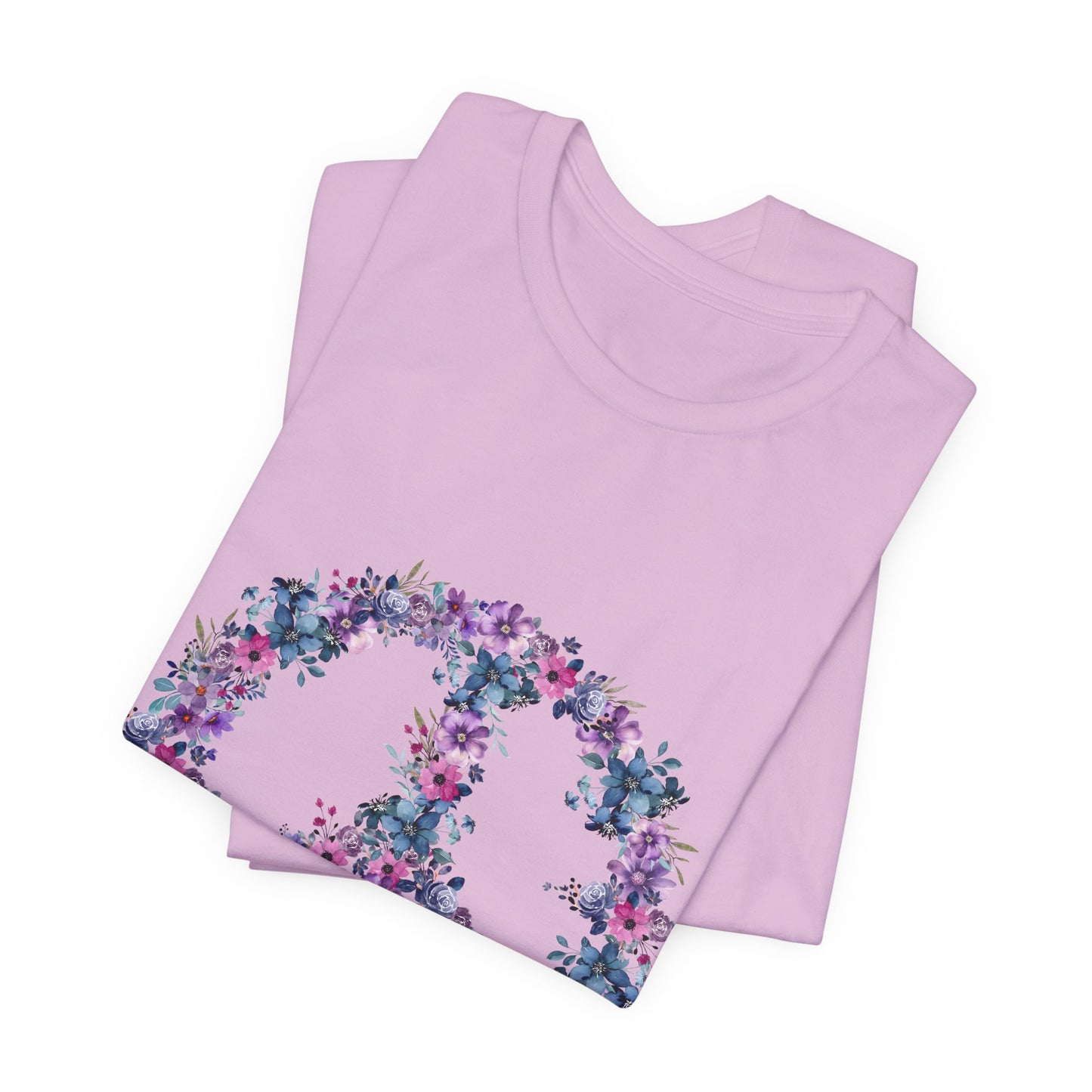Floral Peace Sign  Unisex Comfort Soft Jersey Tee