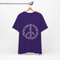 Floral Peace Sign  Unisex Comfort Soft Jersey Tee