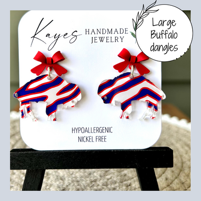 Buffalos with bows